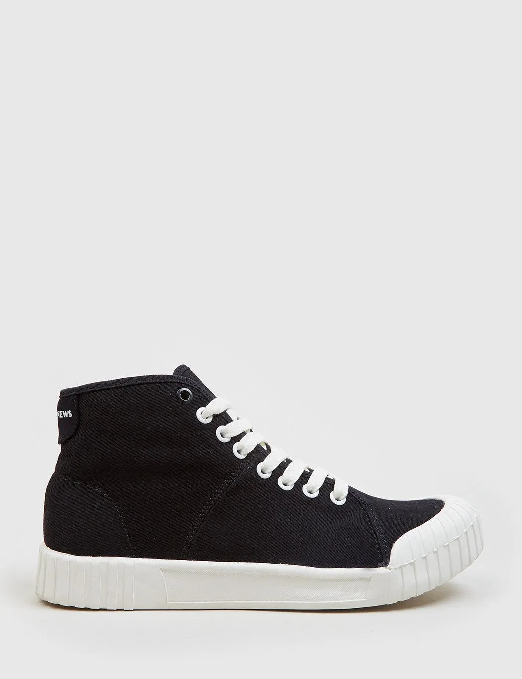 Good News Bagger Hi Trainers (Canvas) - Black