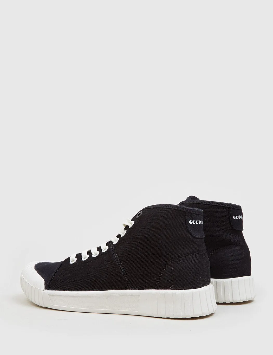 Good News Bagger Hi Trainers (Canvas) - Black