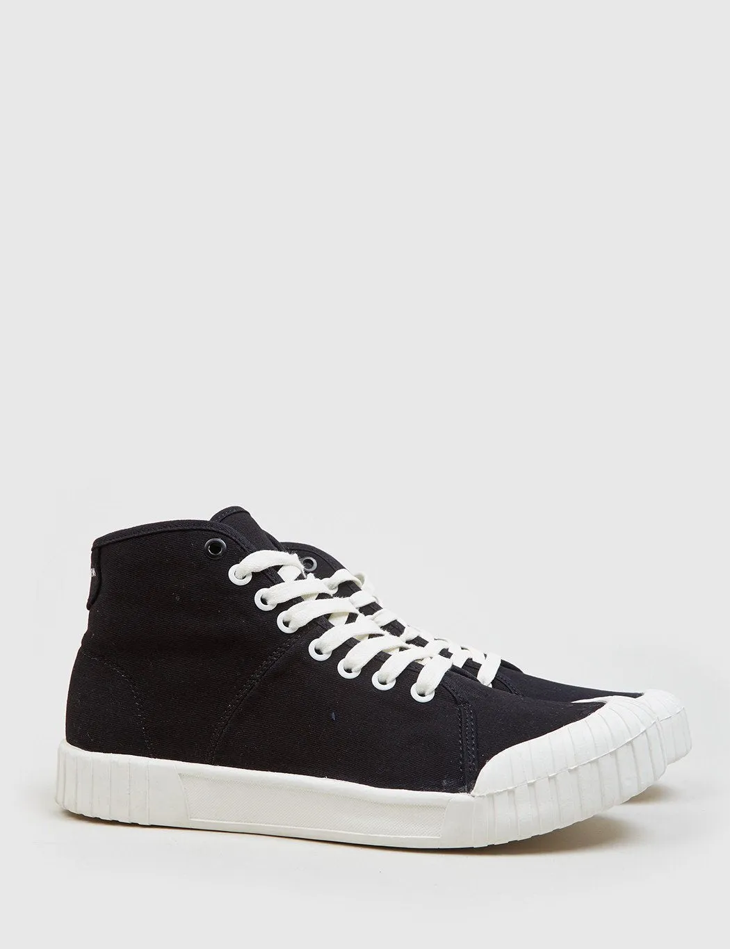 Good News Bagger Hi Trainers (Canvas) - Black