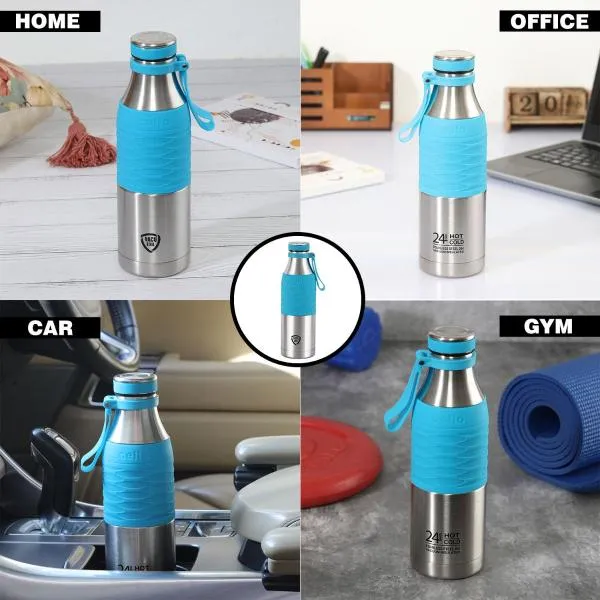 Gripmax Flask, Vacusteel Water Bottle, 600ml