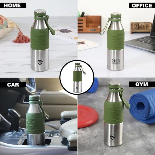 Gripmax Flask, Vacusteel Water Bottle, 600ml