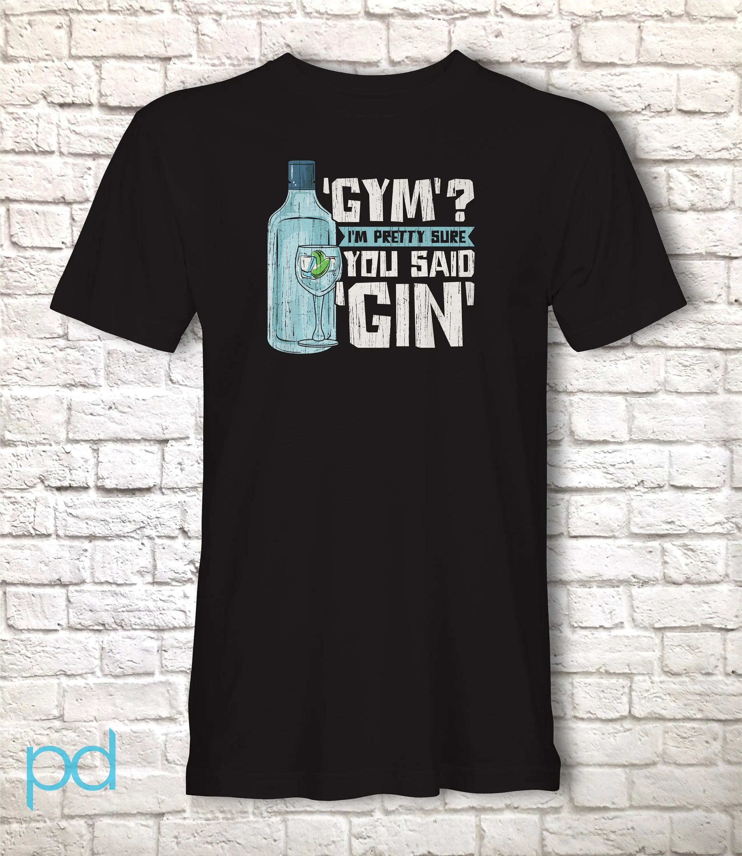 Gym Shirt for Gin Lovers T-Shirt, Gin and Tonic T-Shirt Design Gift Idea Tee Shirt T Top