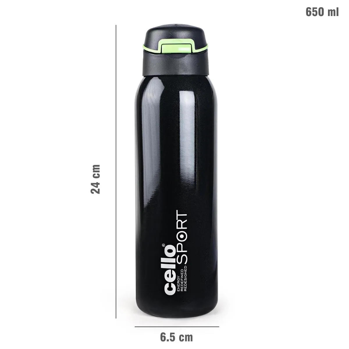 Gym Star Flask, Vacusteel Water Bottle, 650ml