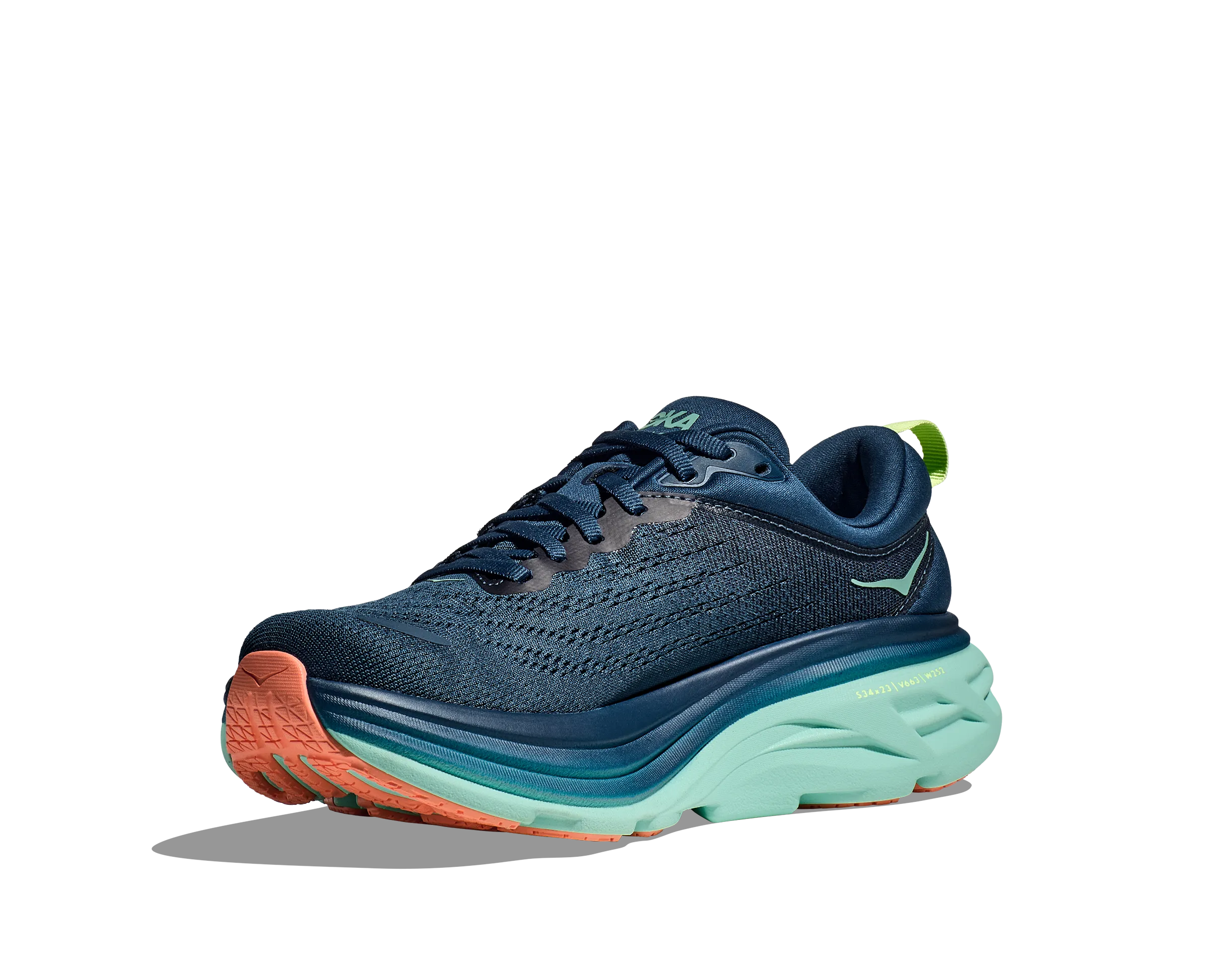 Hoka Womens Trainer Bondi 8 Midnight/Seafoam