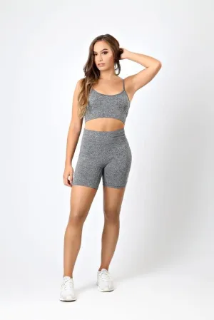 Hold Up Cycling Shorts in Grey