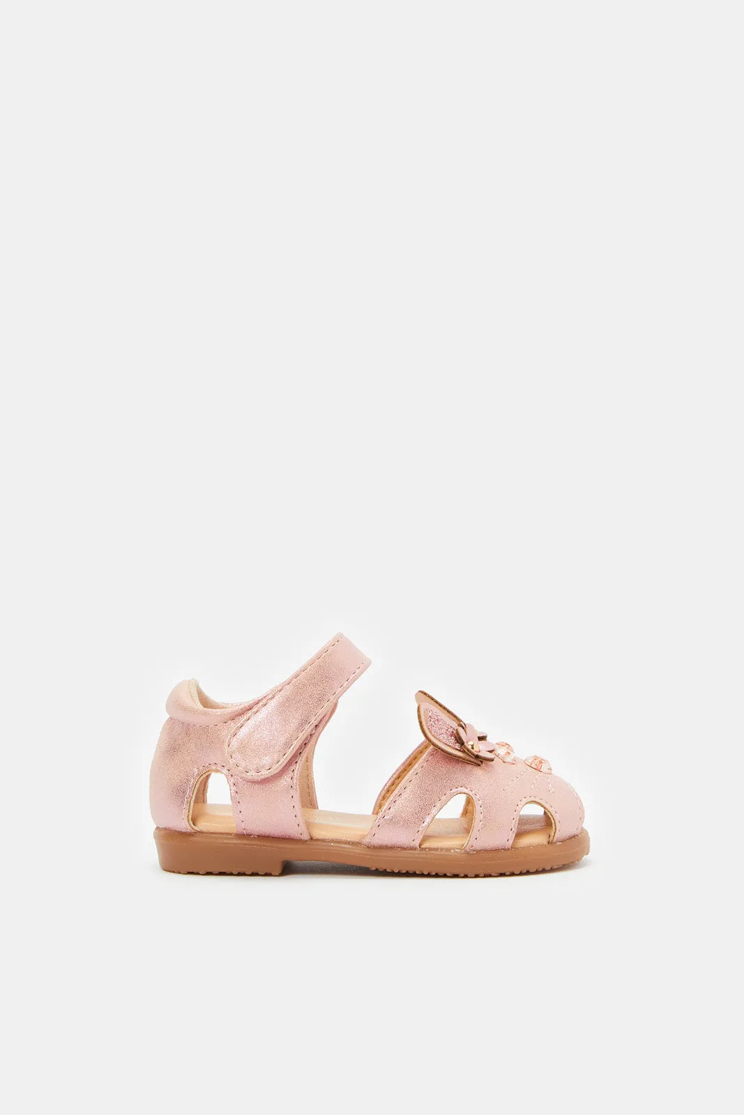 Infant Girls Pink Bunny Sandal