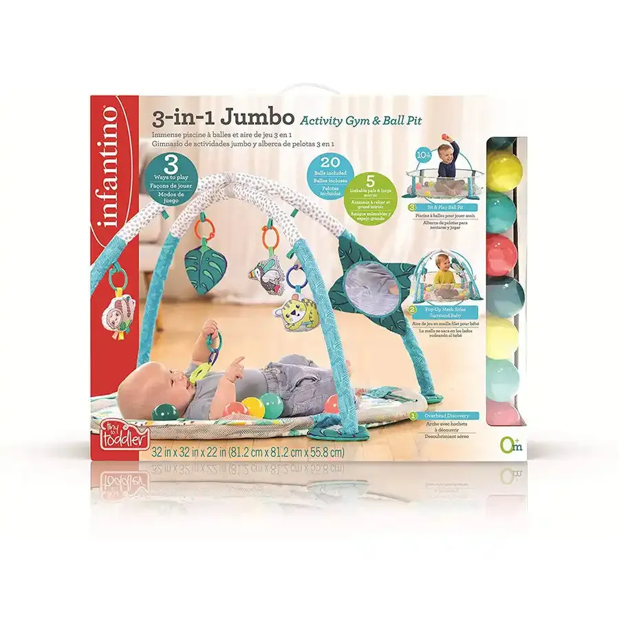 Infantino 3 In 1 Jumbo Activity Gym - Ball Pit