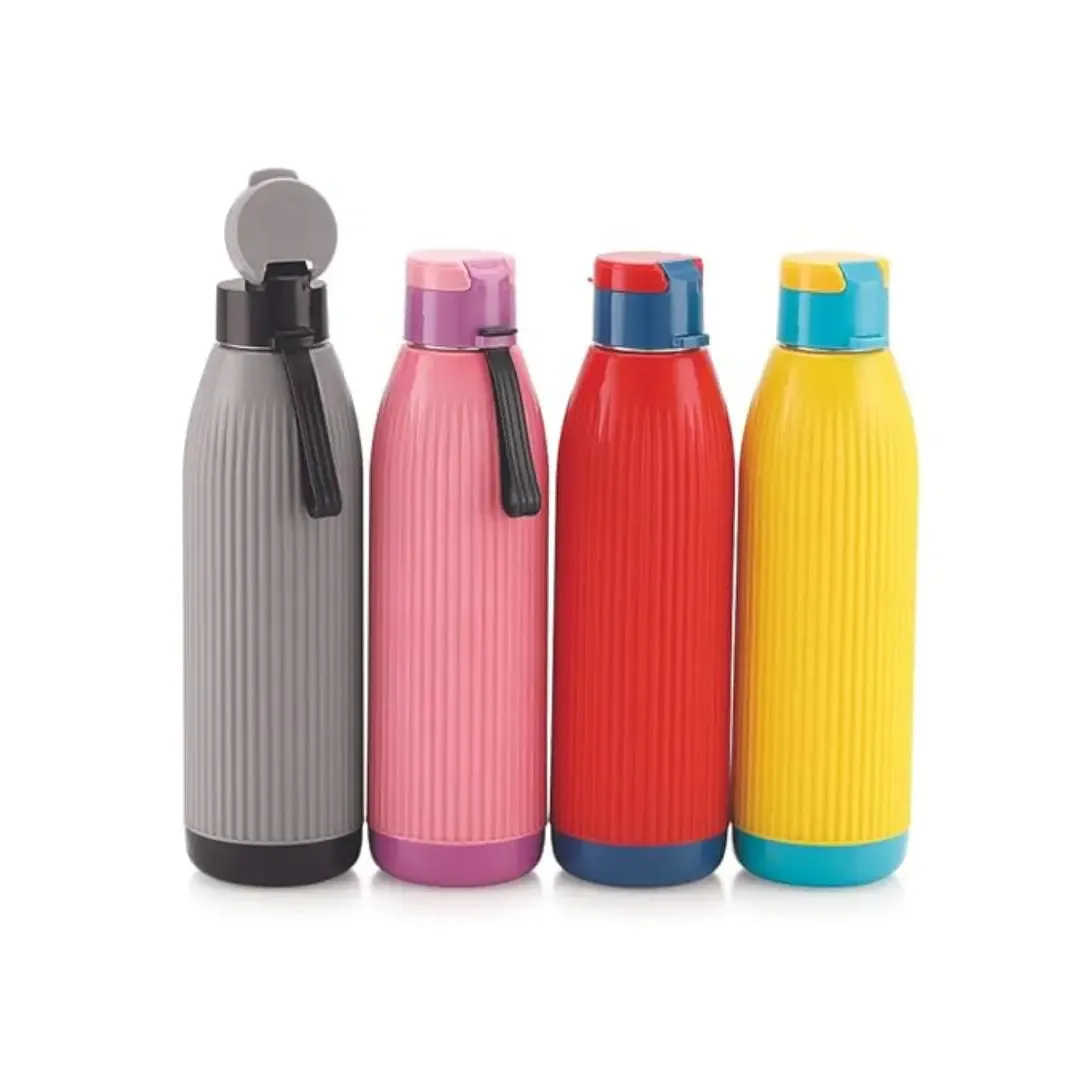 Liza Stainless Steel Insulated Water Bottle (800ML) For School, Office, Gym & Colleges Pink