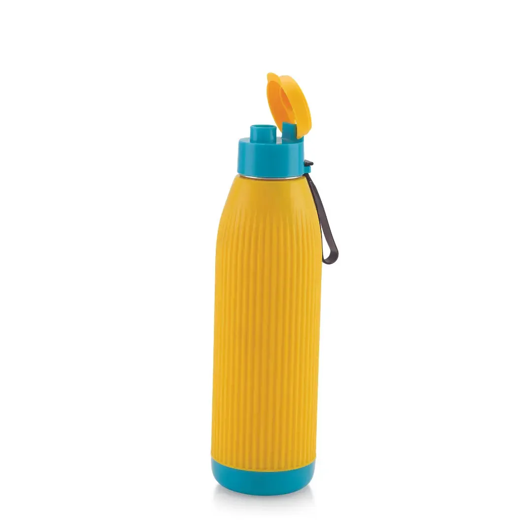 Liza Stainless Steel Insulated Water Bottle (800ML) For School, Office, Gym & Colleges Yellow