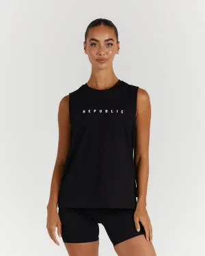 LOOSE TANK - BLACK