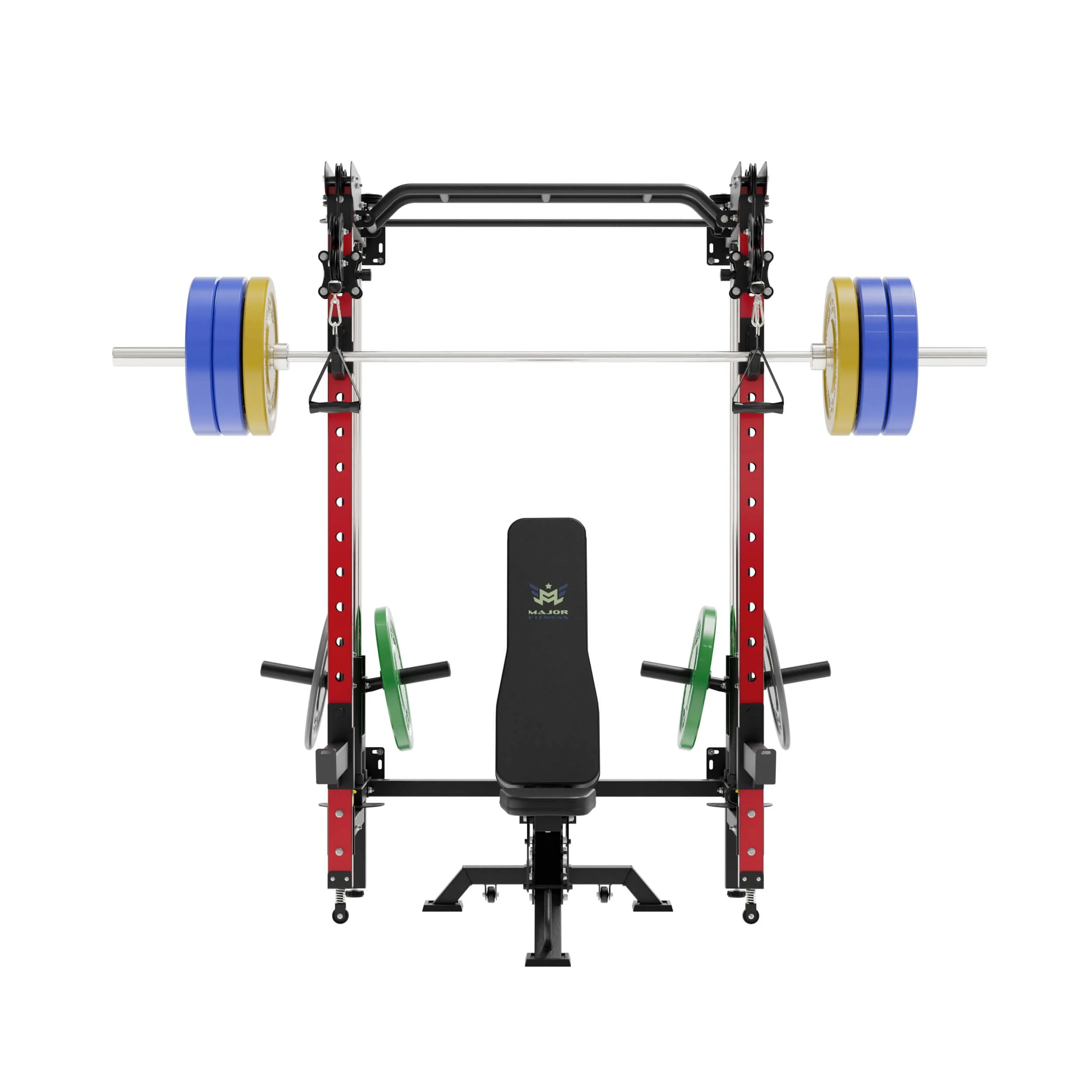 MAJOR FITNESS All-In-One Home Gym Folding Power Rack Package Lightning F35