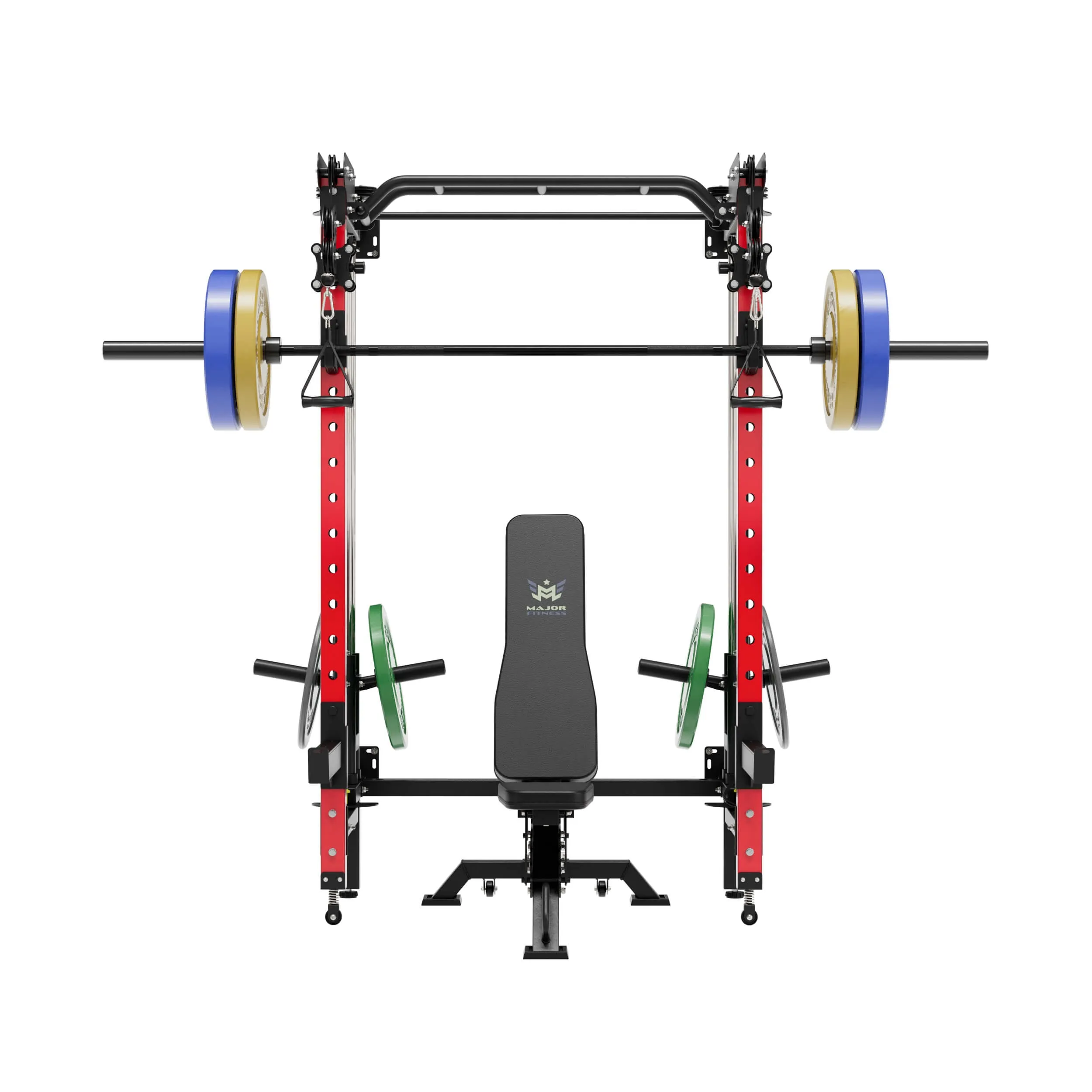 MAJOR FITNESS All-In-One Home Gym Folding Power Rack Package Lightning F35