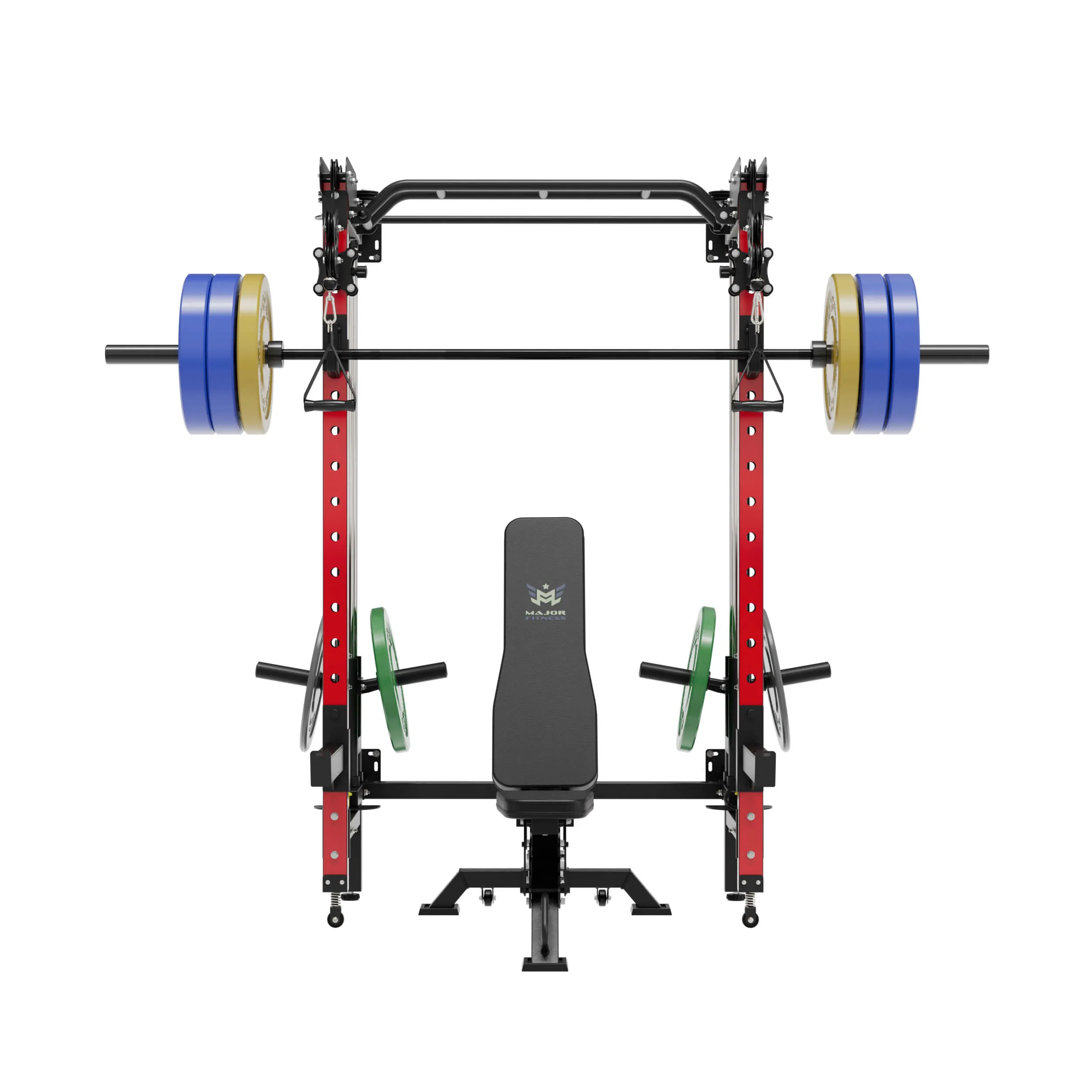 MAJOR FITNESS All-In-One Home Gym Folding Power Rack Package Lightning F35