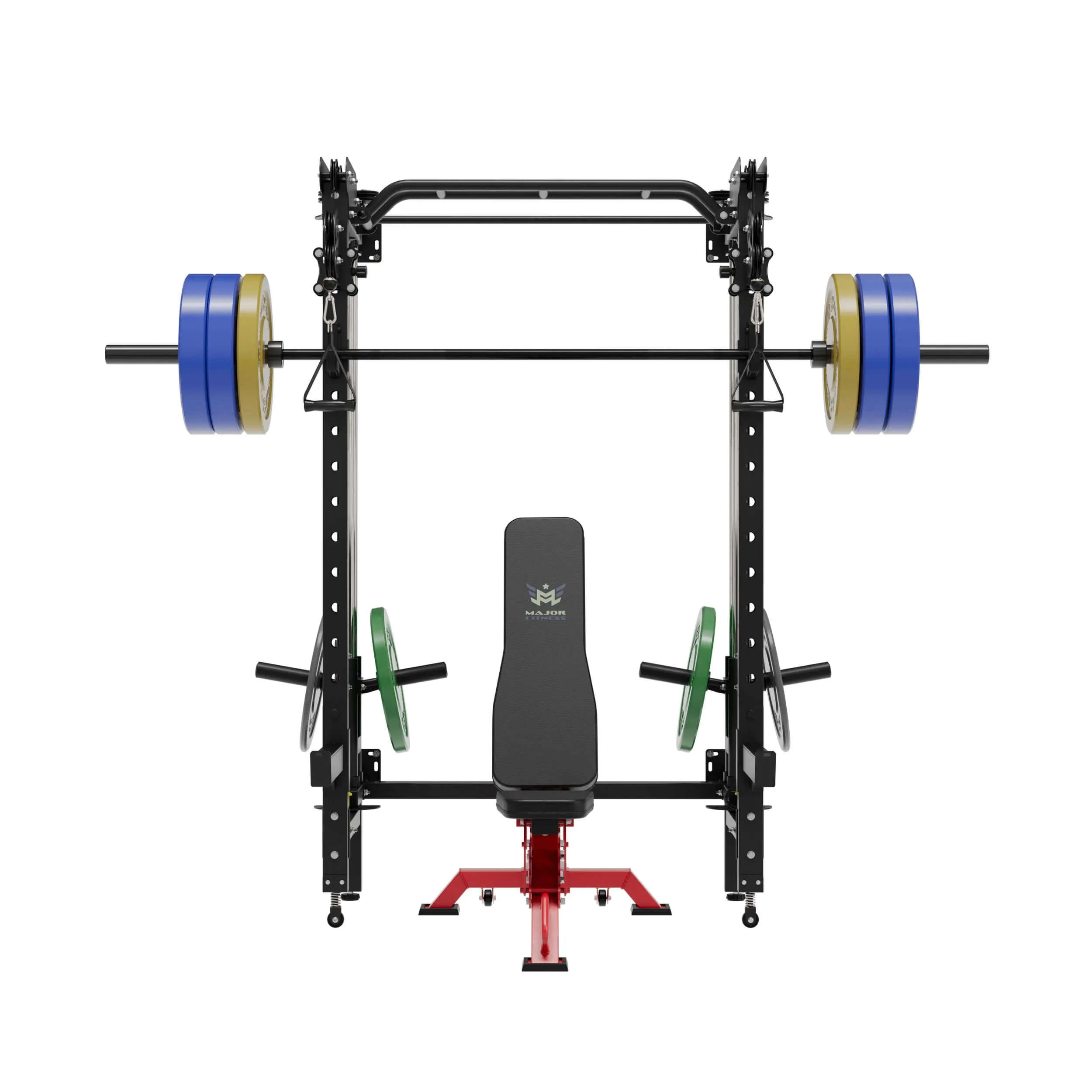 MAJOR FITNESS All-In-One Home Gym Folding Power Rack Package Lightning F35