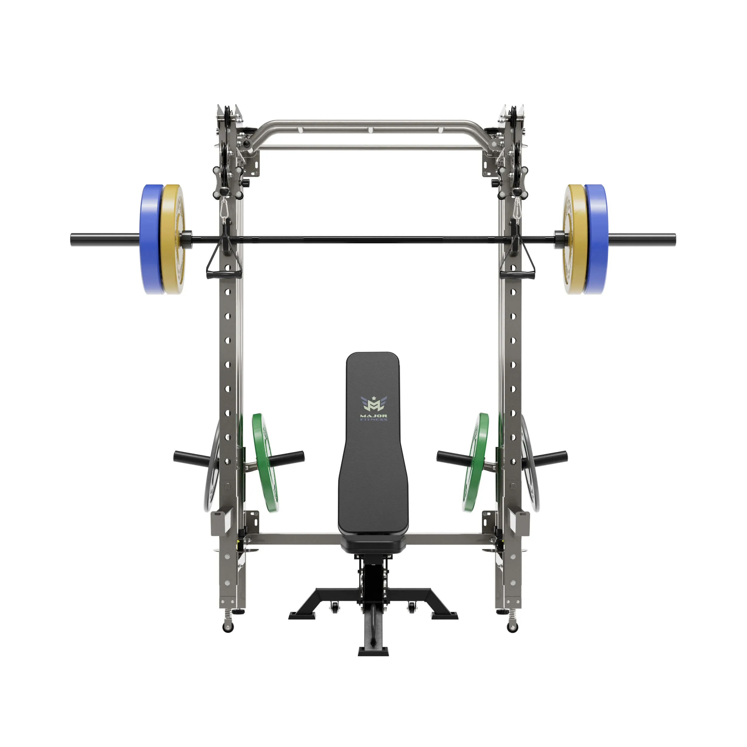 MAJOR FITNESS All-In-One Home Gym Folding Power Rack Package Lightning F35