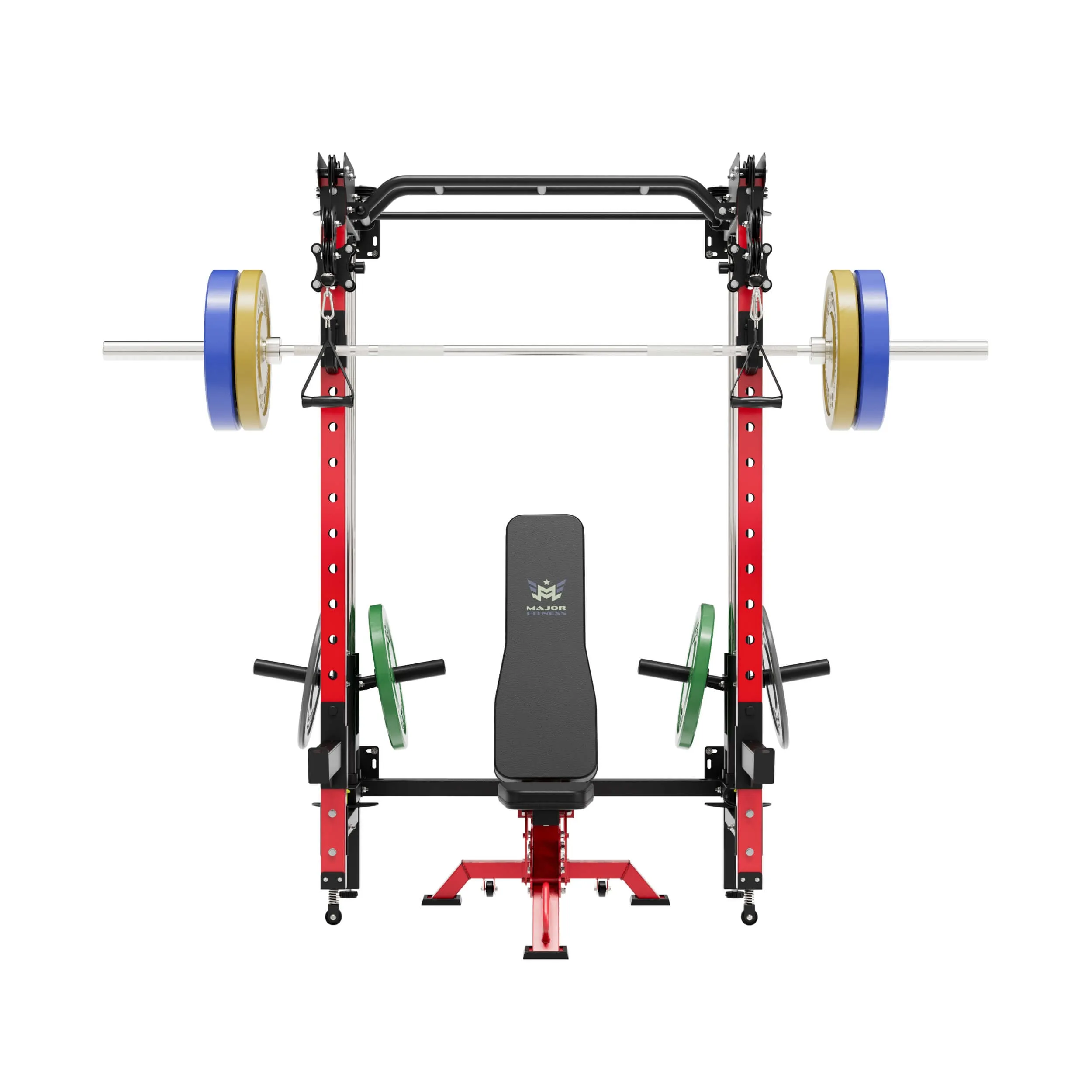 MAJOR FITNESS All-In-One Home Gym Folding Power Rack Package Lightning F35