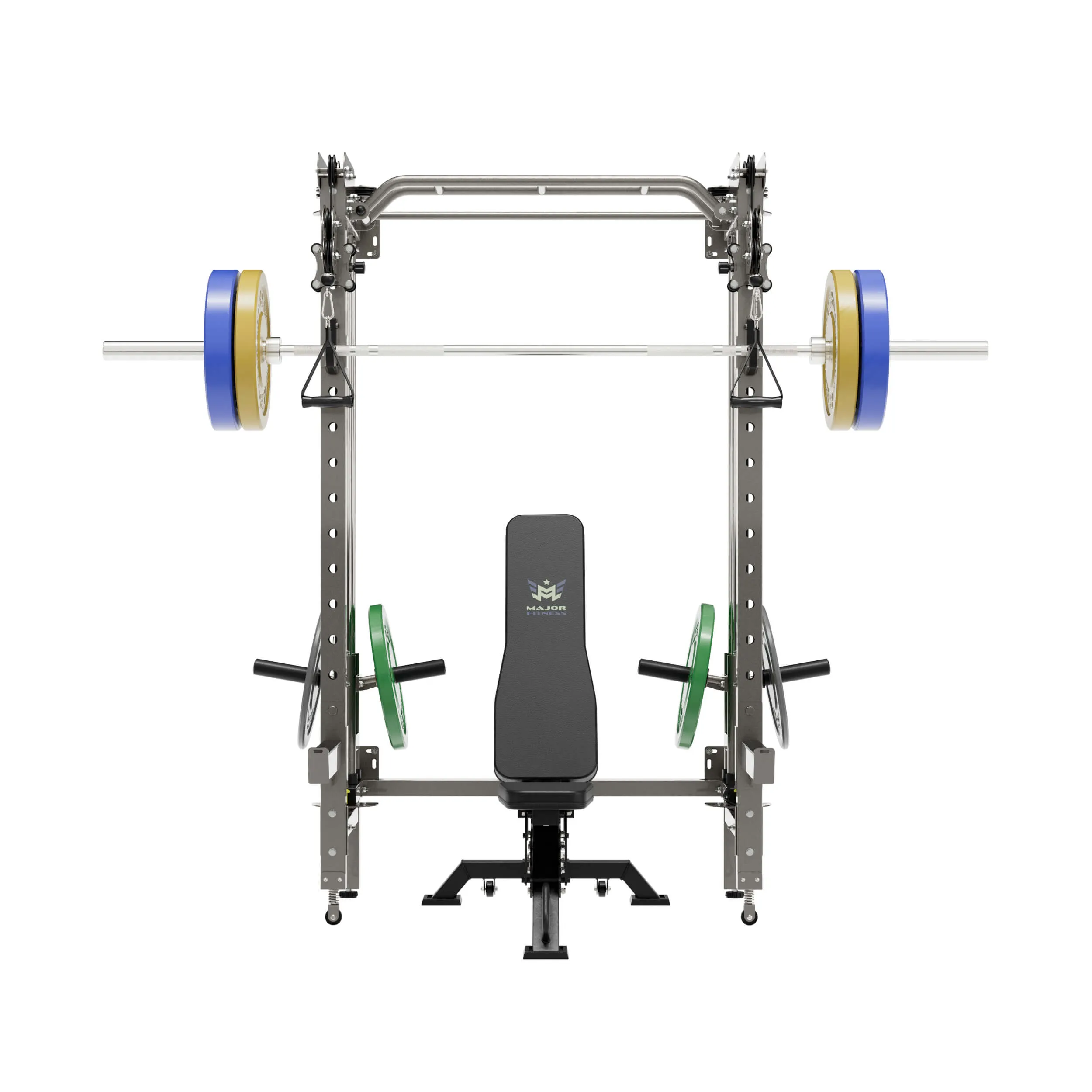 MAJOR FITNESS All-In-One Home Gym Folding Power Rack Package Lightning F35