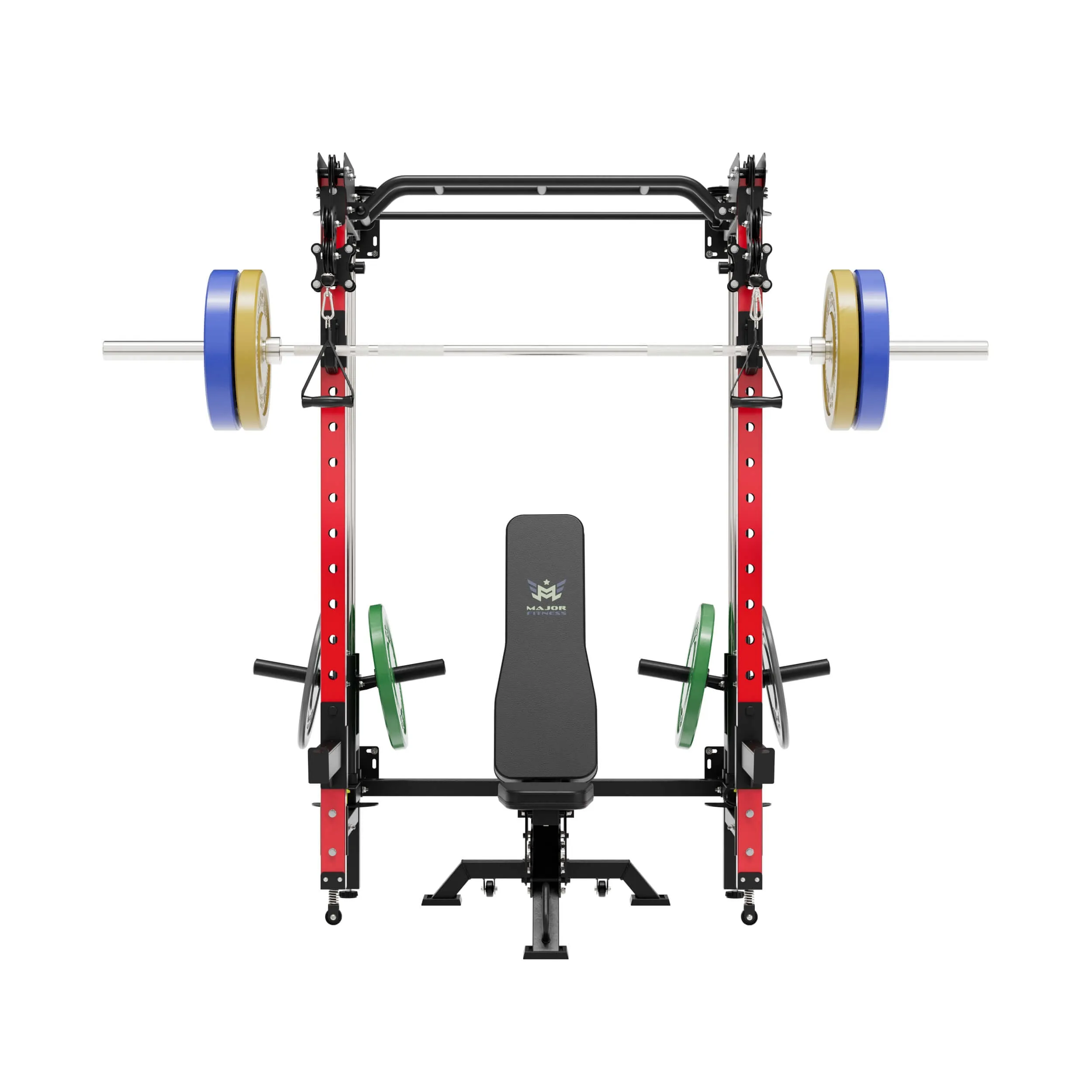 MAJOR FITNESS All-In-One Home Gym Folding Power Rack Package Lightning F35