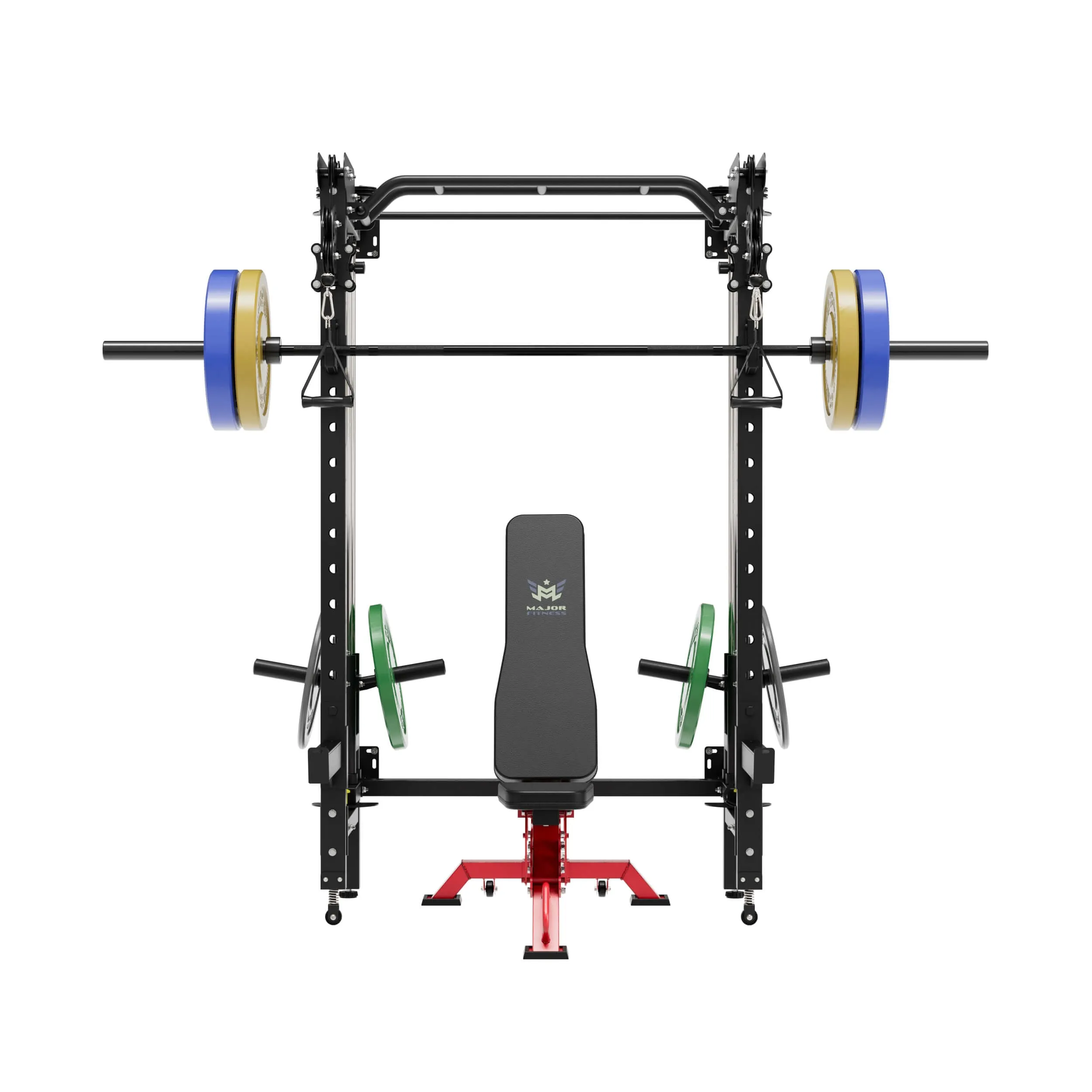 MAJOR FITNESS All-In-One Home Gym Folding Power Rack Package Lightning F35