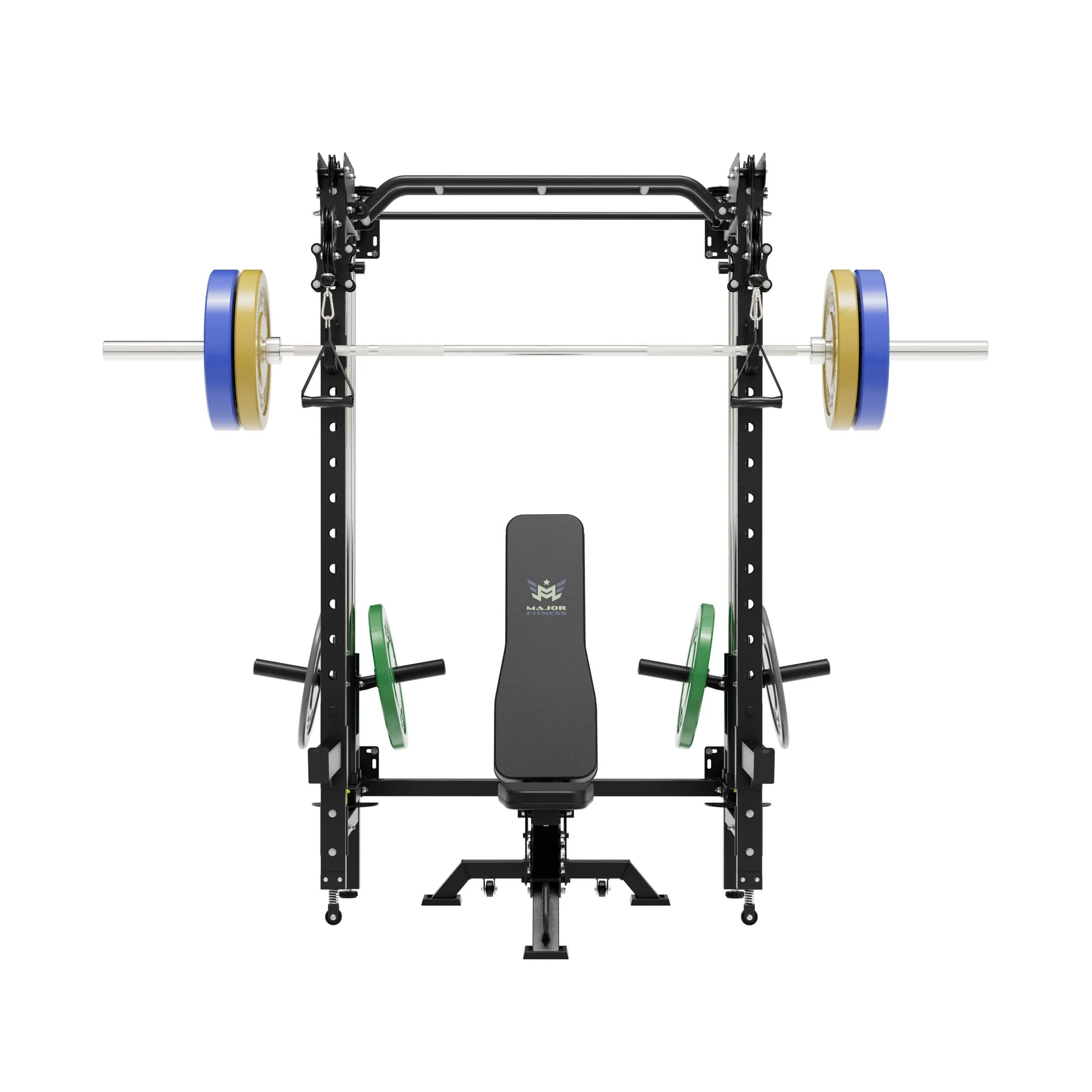 MAJOR FITNESS All-In-One Home Gym Folding Power Rack Package Lightning F35