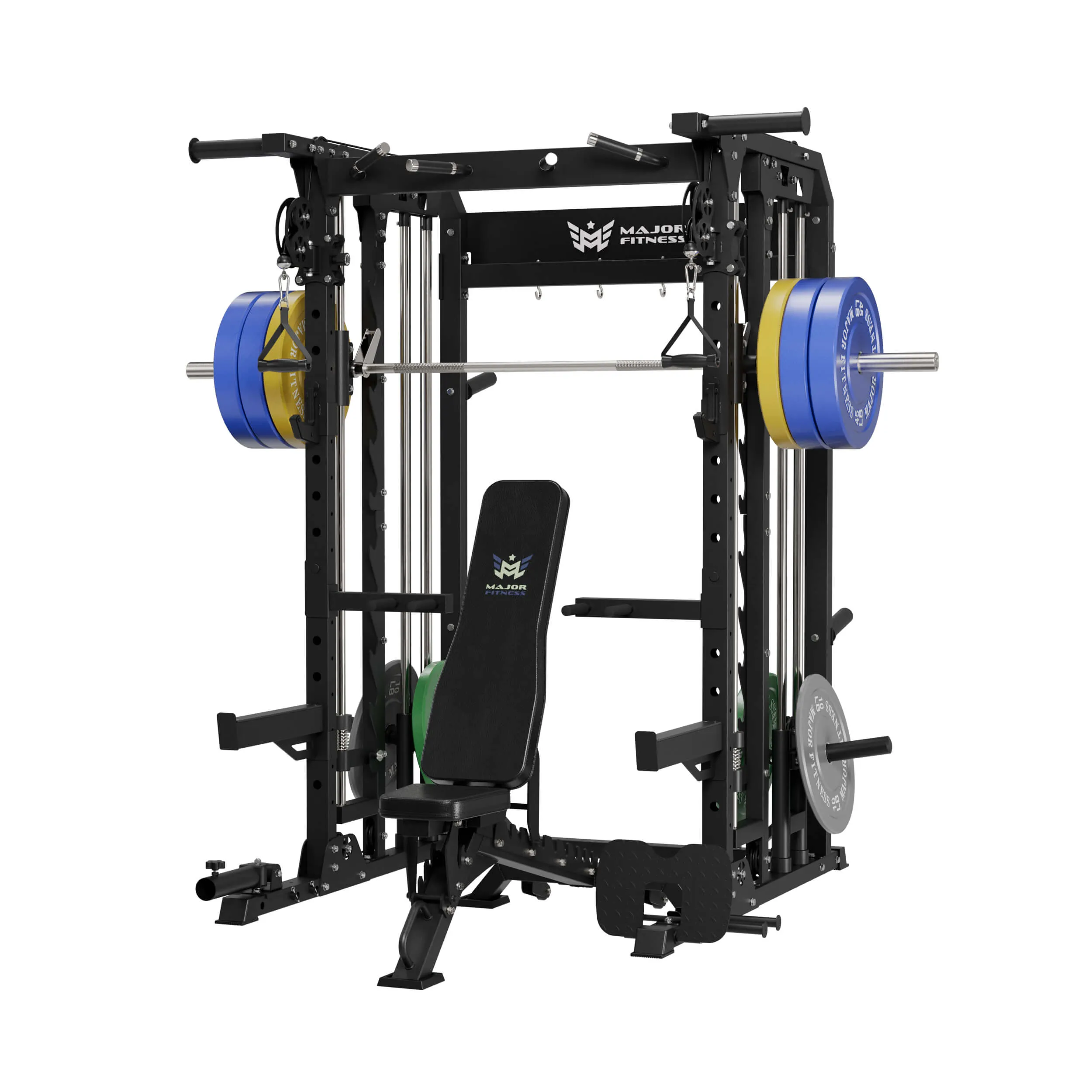 MAJOR FITNESS All-In-One Home Gym Smith Machine Package Spirit B52