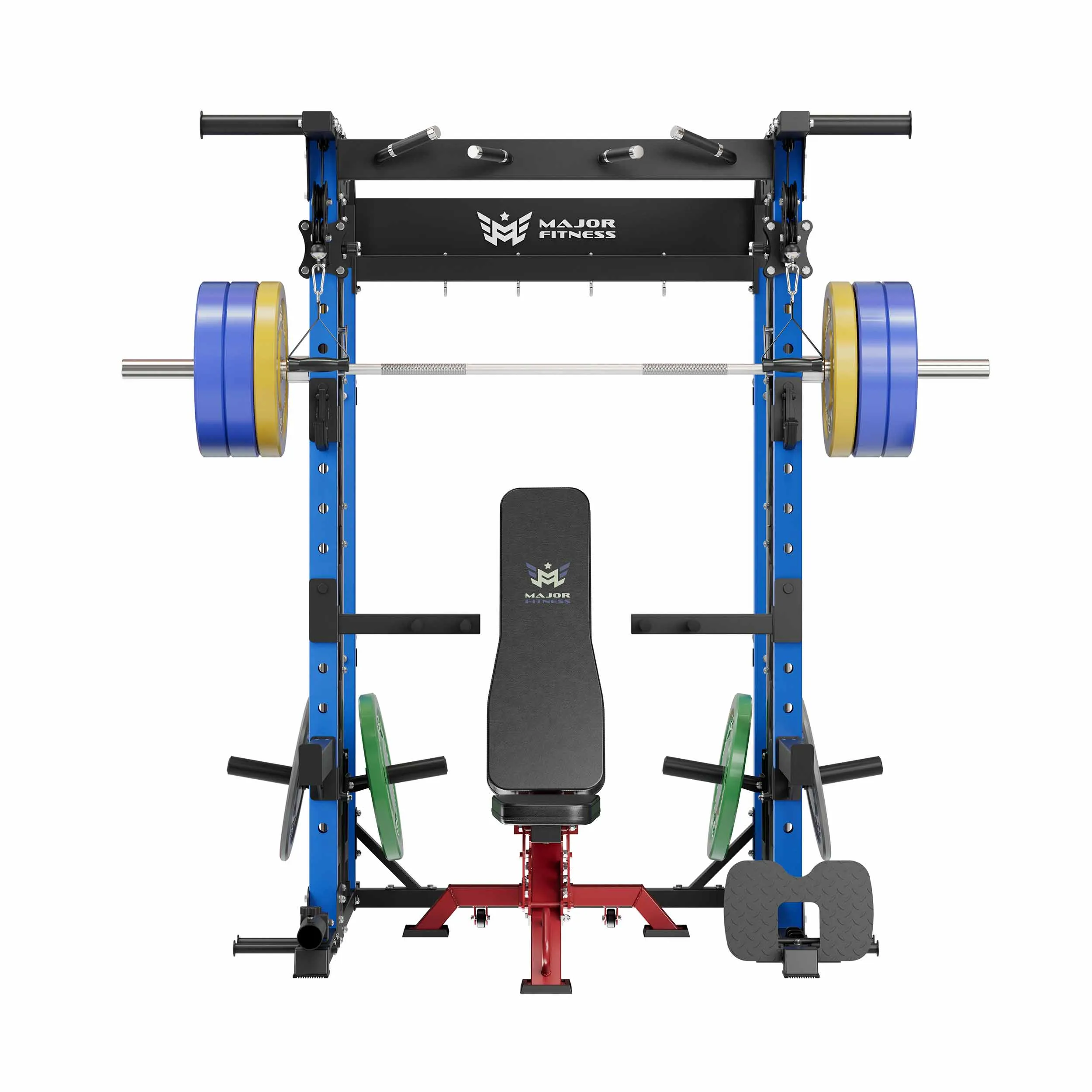 MAJOR FITNESS All-In-One Home Gym Smith Machine Package Spirit B52