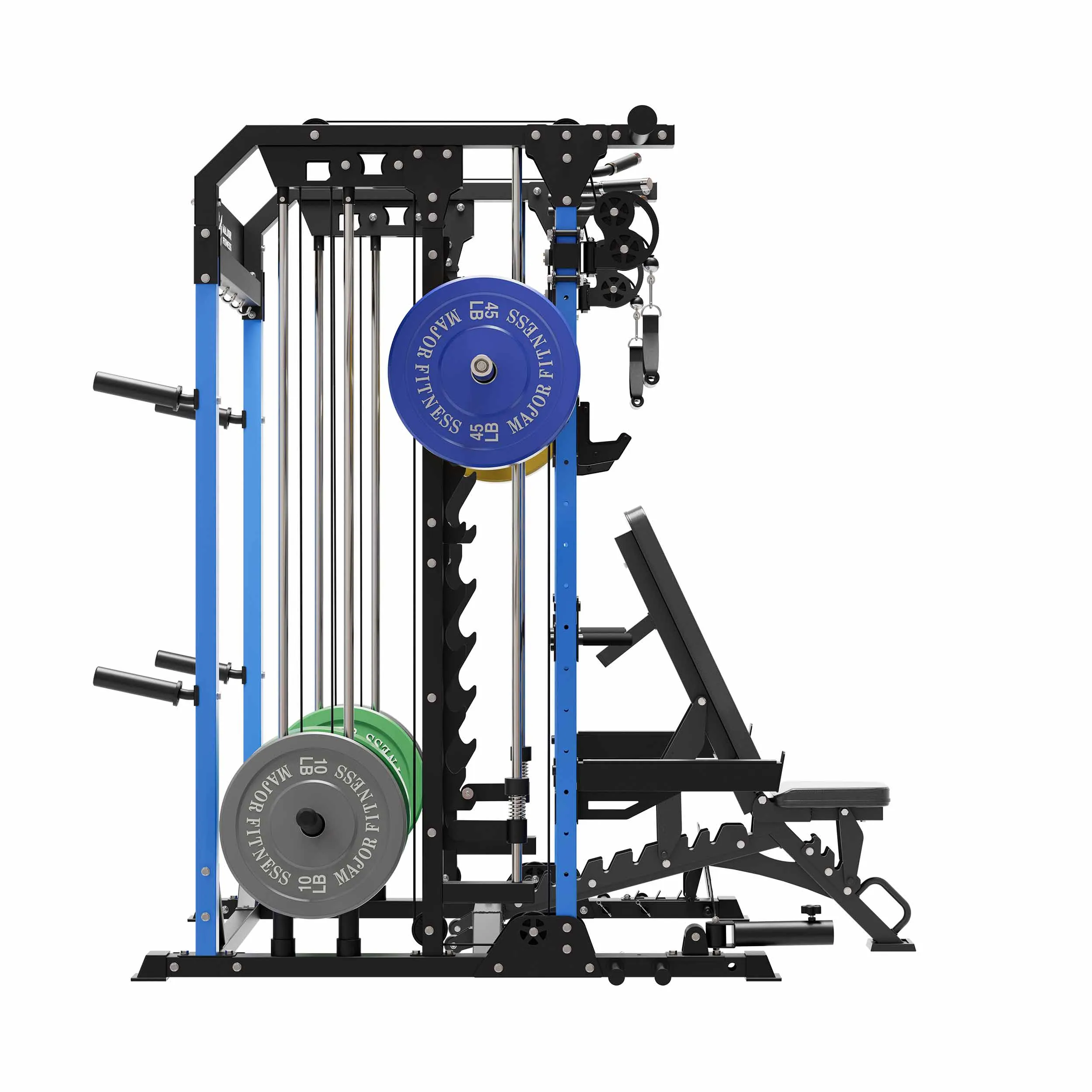 MAJOR FITNESS All-In-One Home Gym Smith Machine Package Spirit B52