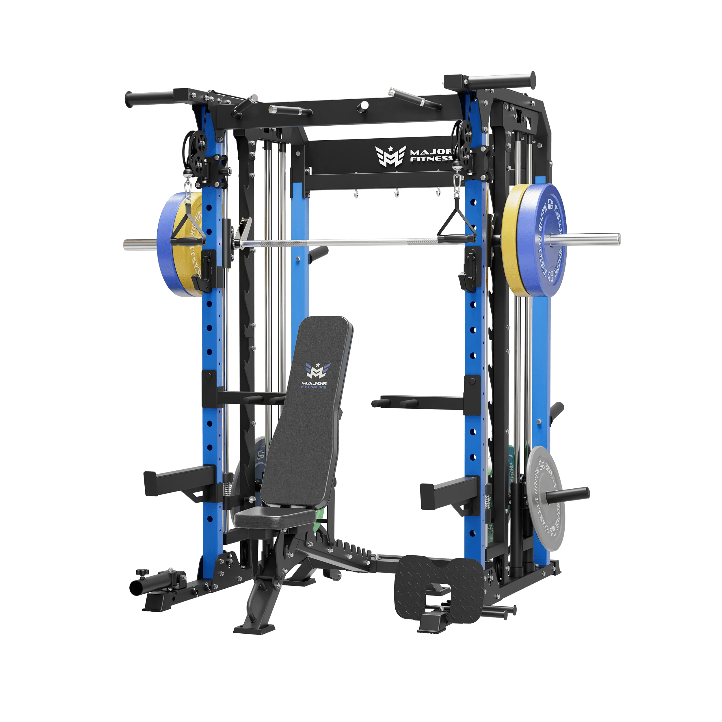 MAJOR FITNESS All-In-One Home Gym Smith Machine Package Spirit B52