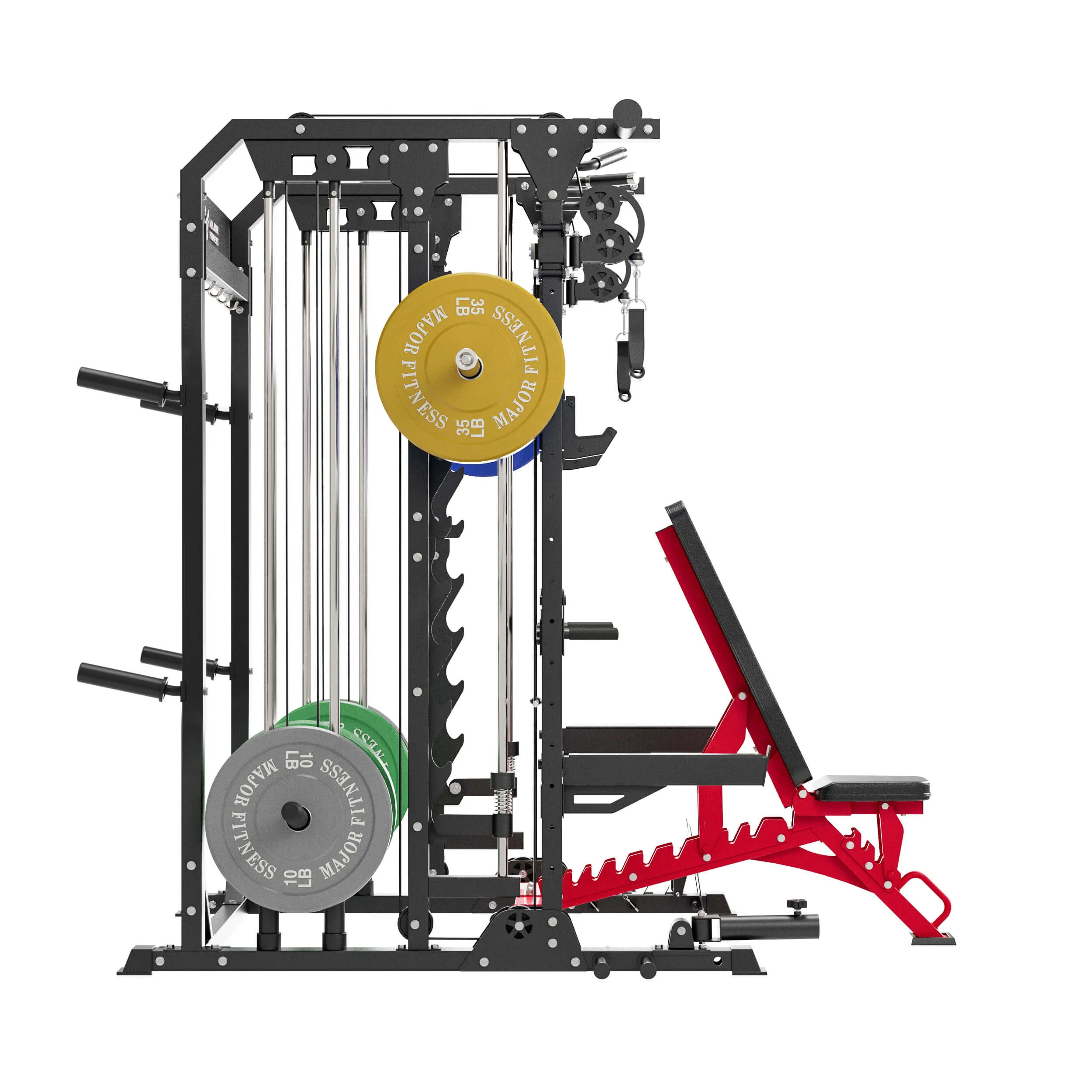 MAJOR FITNESS All-In-One Home Gym Smith Machine Package Spirit B52