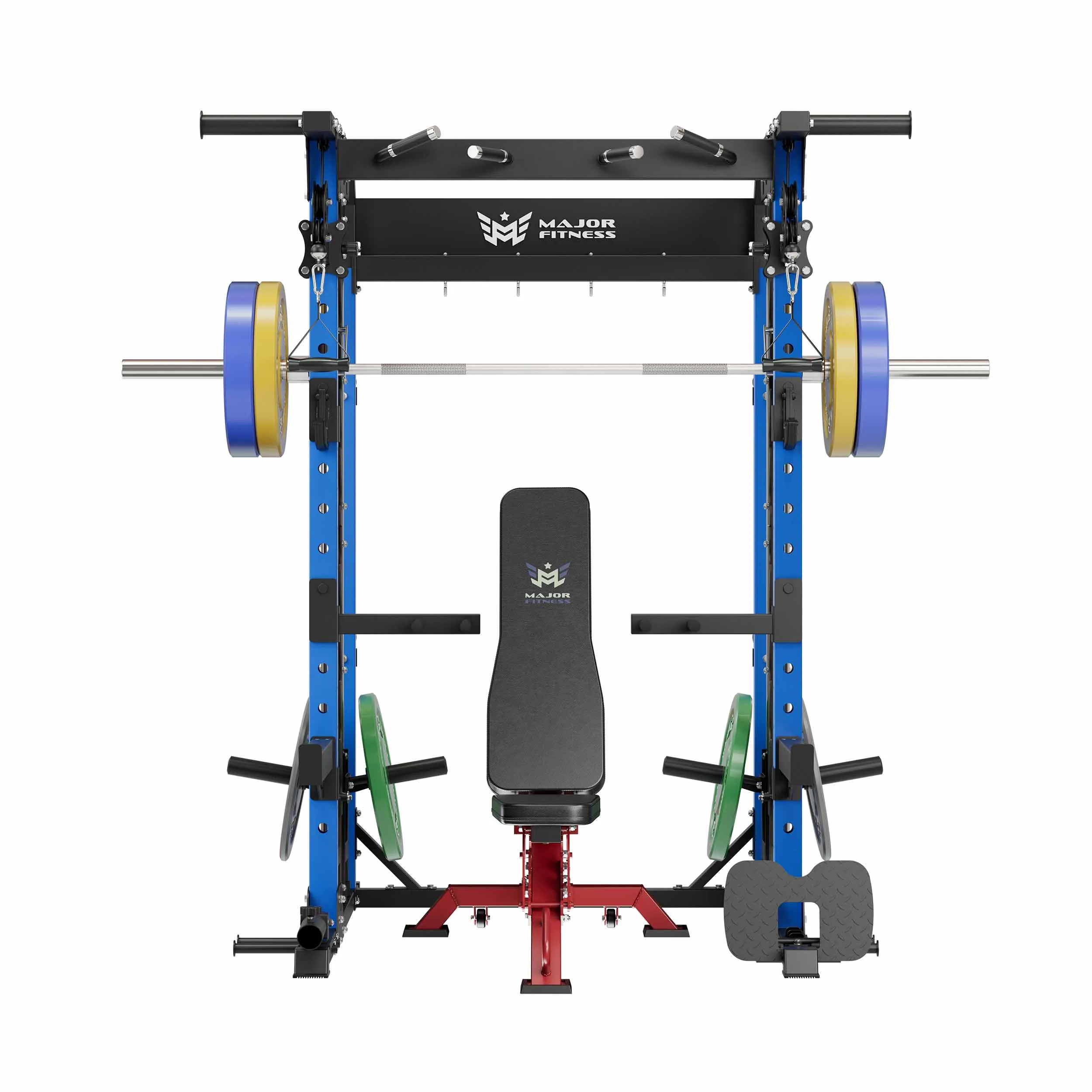 MAJOR FITNESS All-In-One Home Gym Smith Machine Package Spirit B52