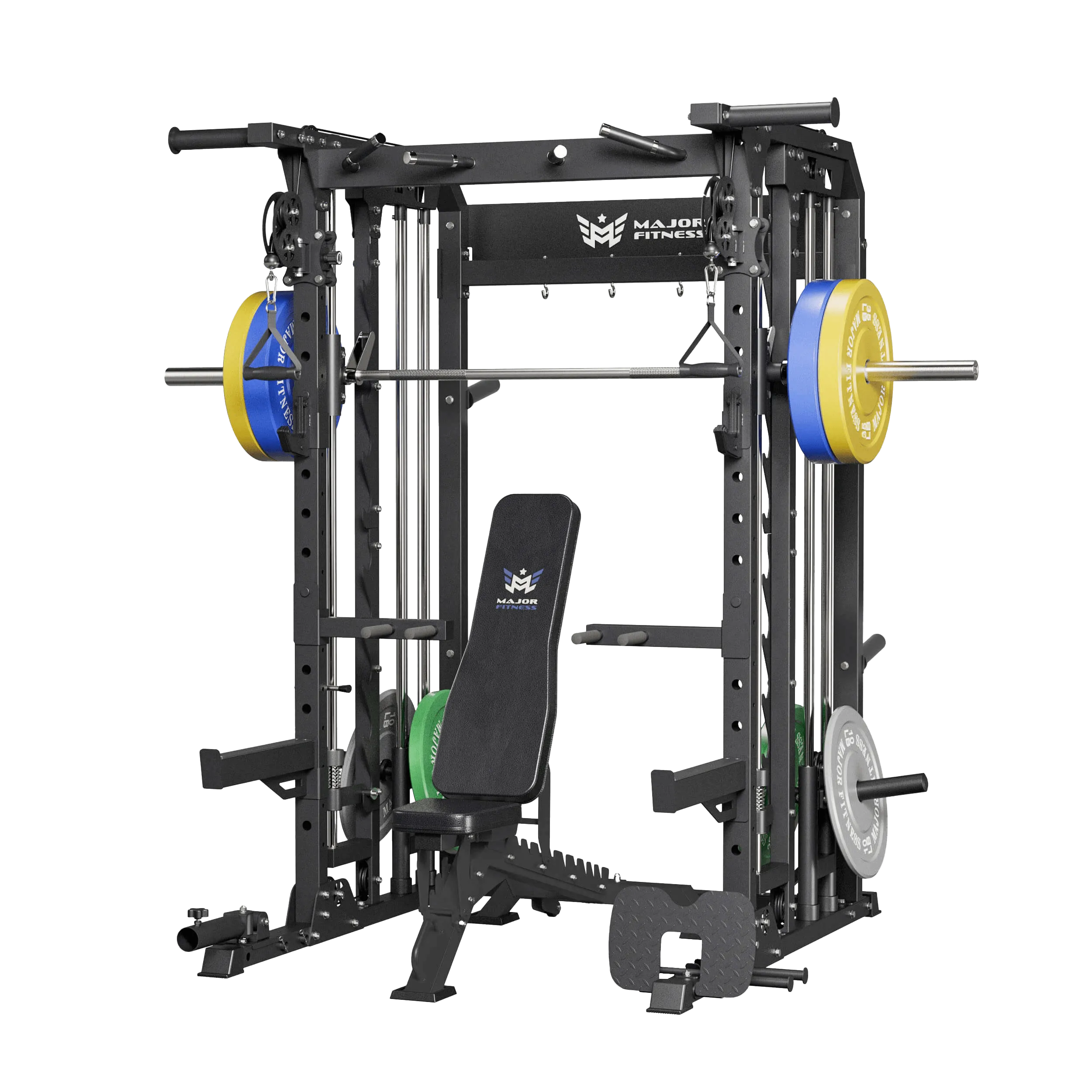 MAJOR FITNESS All-In-One Home Gym Smith Machine Package Spirit B52