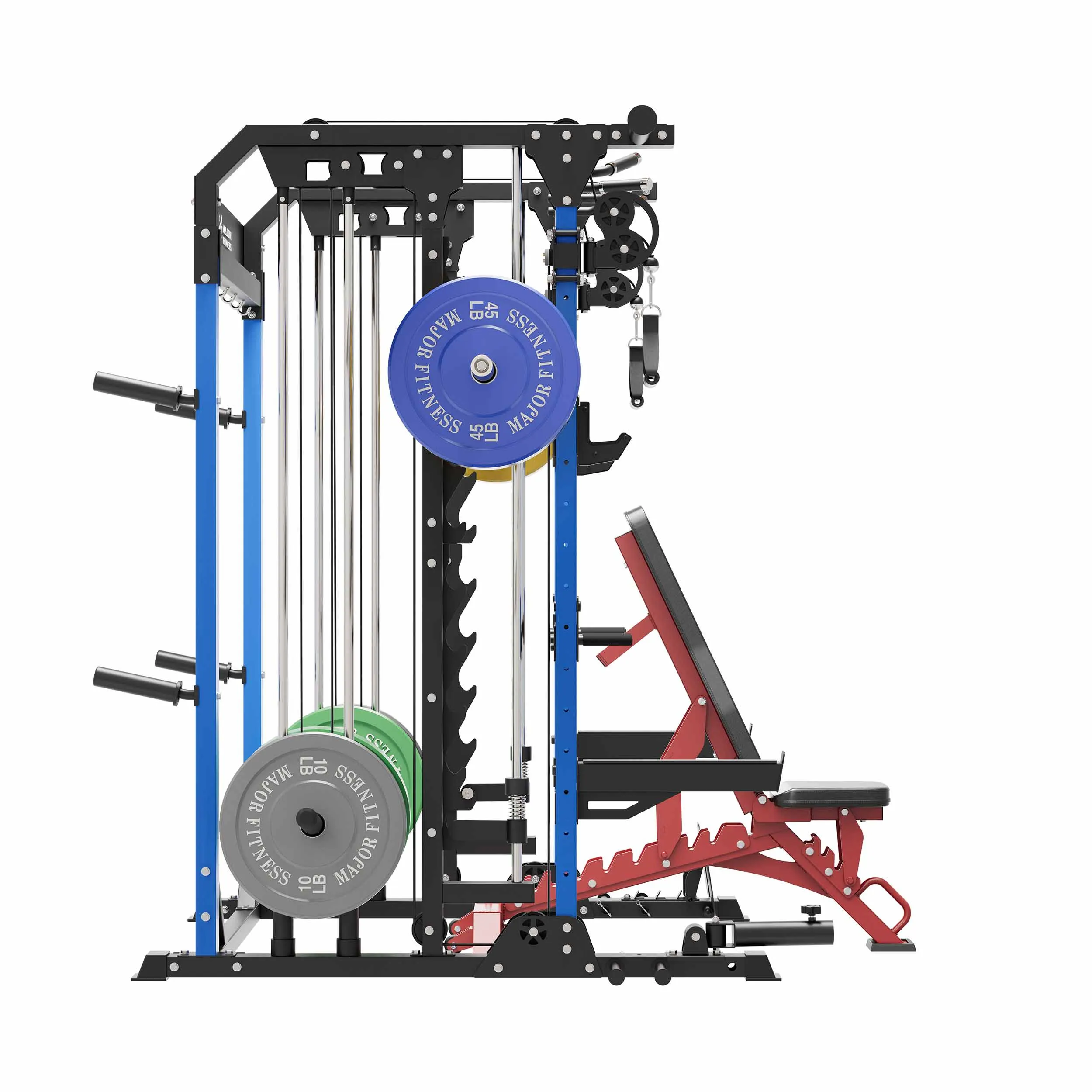 MAJOR FITNESS All-In-One Home Gym Smith Machine Package Spirit B52