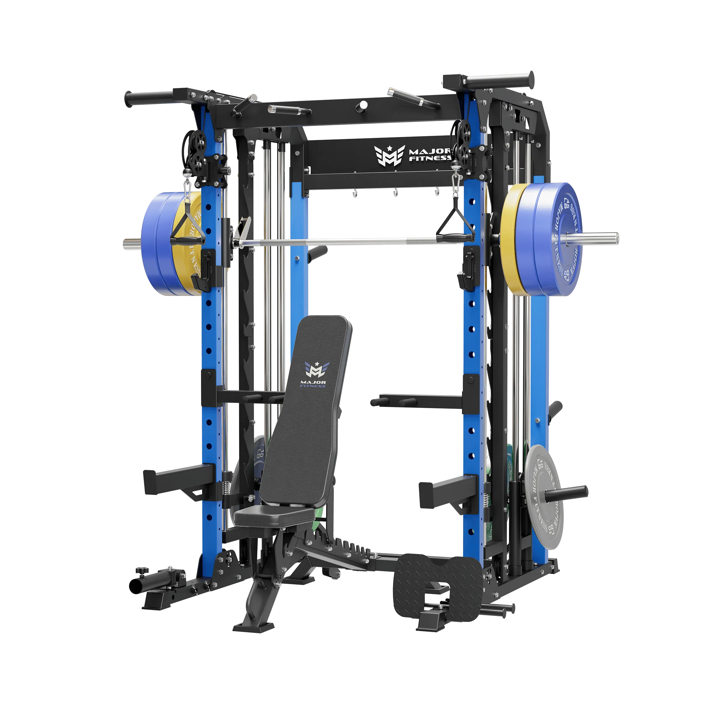 MAJOR FITNESS All-In-One Home Gym Smith Machine Package Spirit B52