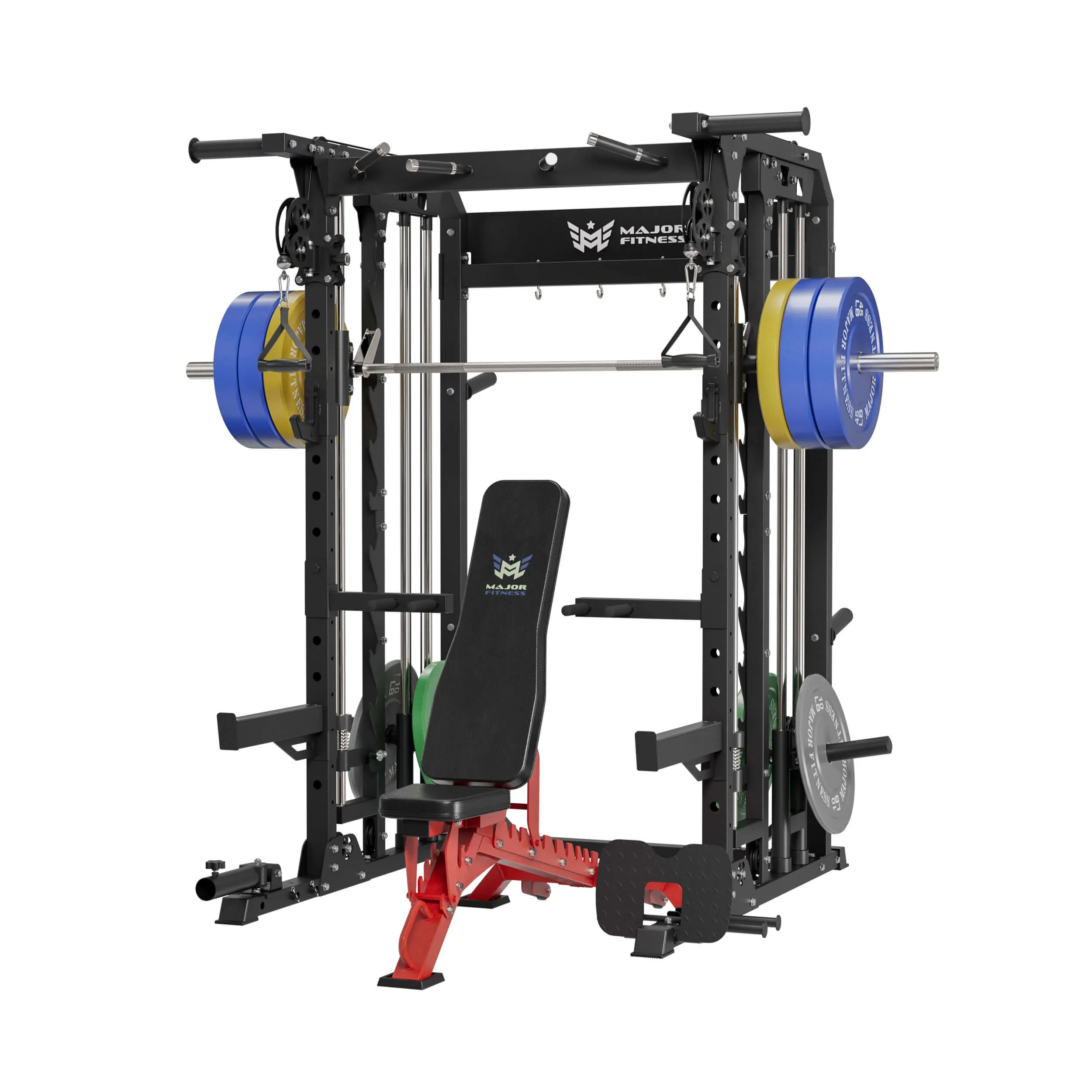 MAJOR FITNESS All-In-One Home Gym Smith Machine Package Spirit B52