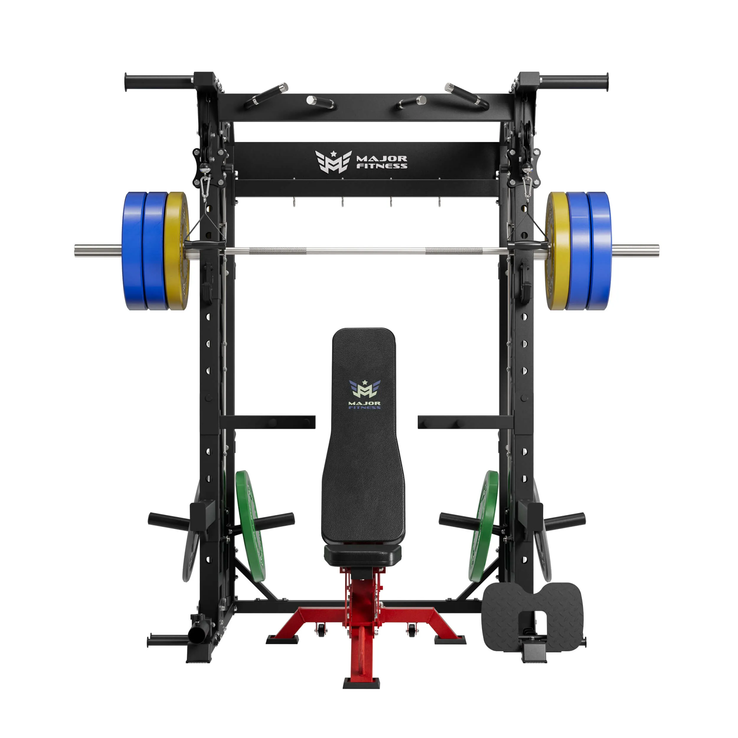 MAJOR FITNESS All-In-One Home Gym Smith Machine Package Spirit B52