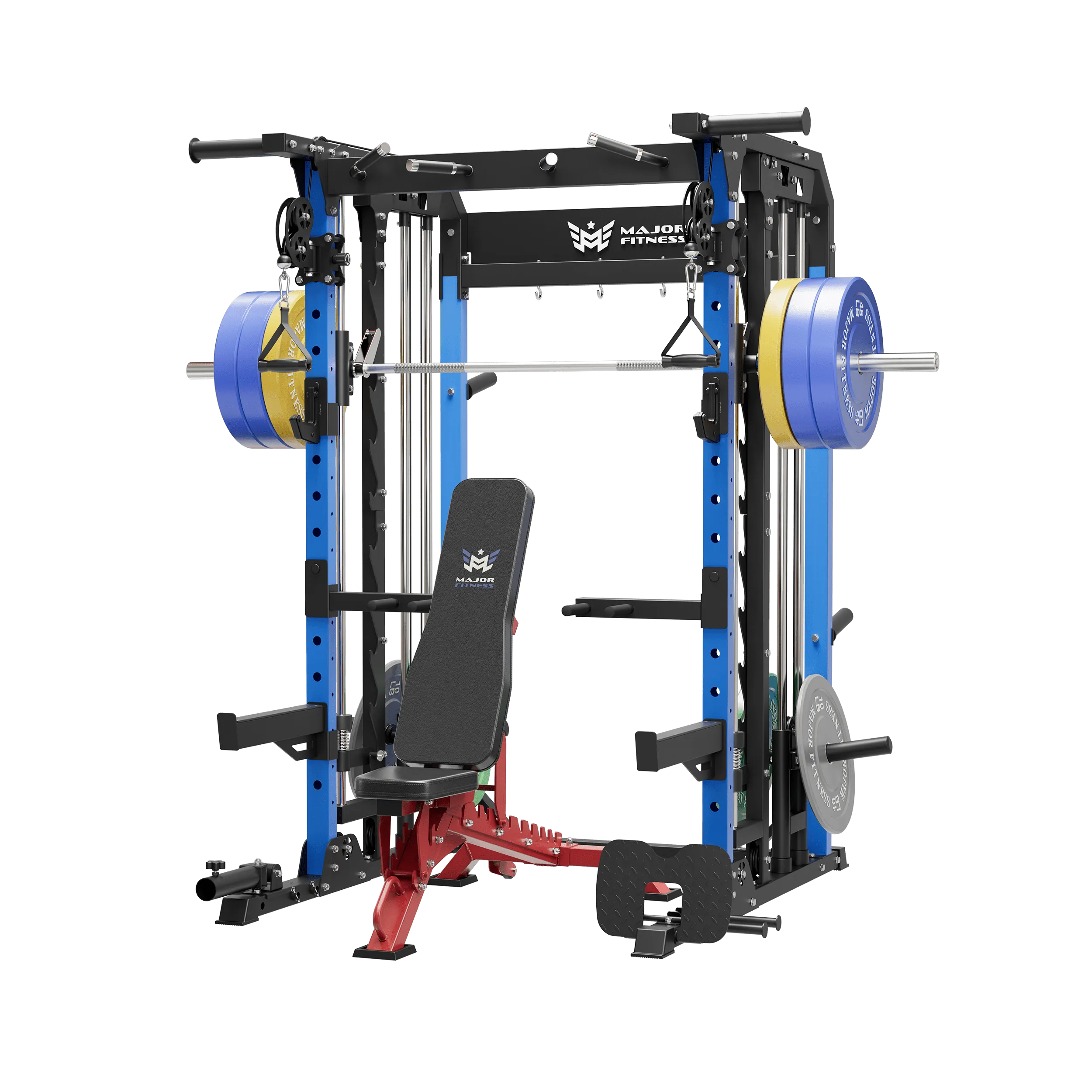 MAJOR FITNESS All-In-One Home Gym Smith Machine Package Spirit B52