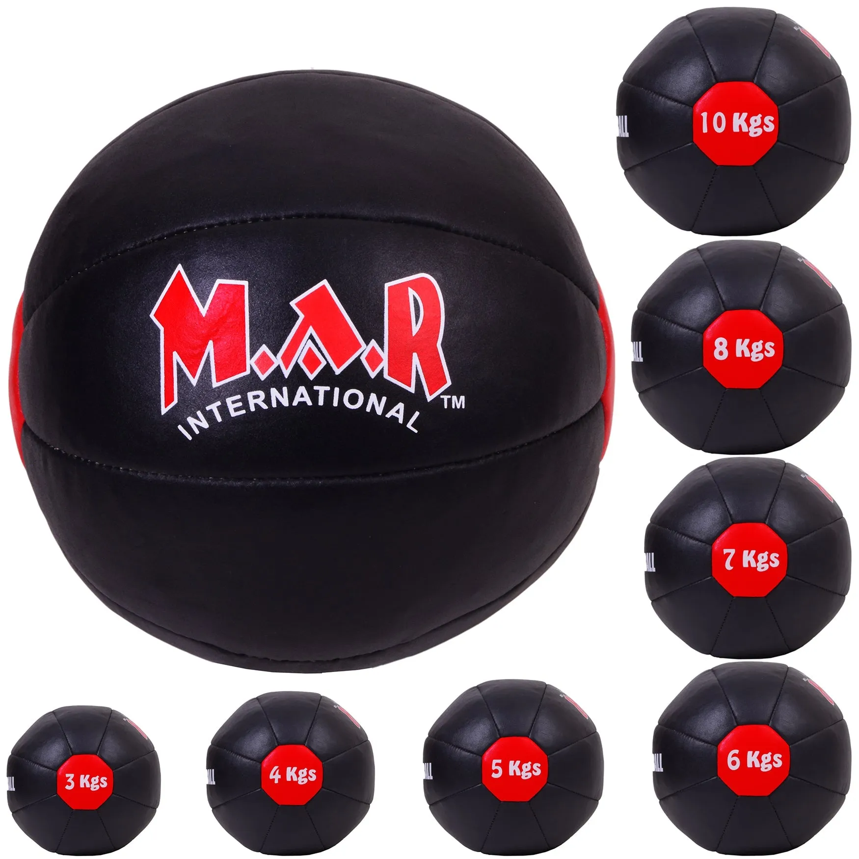 MAR-289A | Genuine Leather Medicine Balls (3kg-10kg)