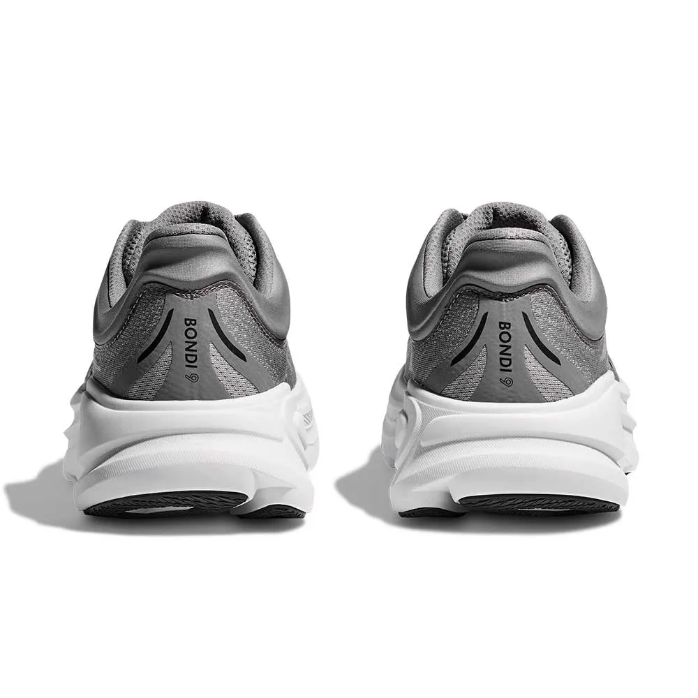 Men's Bondi 9 Running Shoe- Galactic Grey/Stellar Grey - Wide (2E)