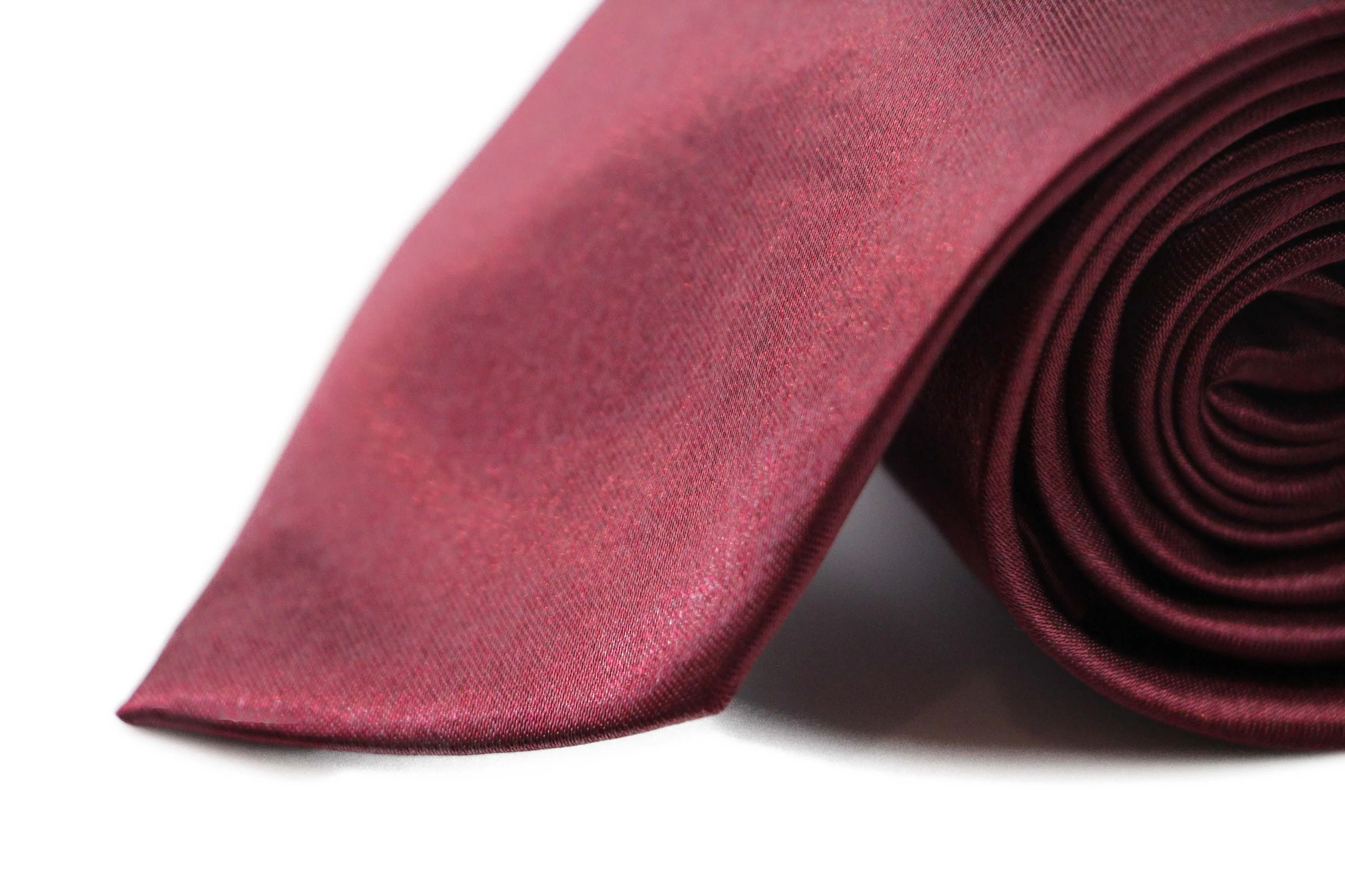 Mens Plum 8cm Plain Neck Tie