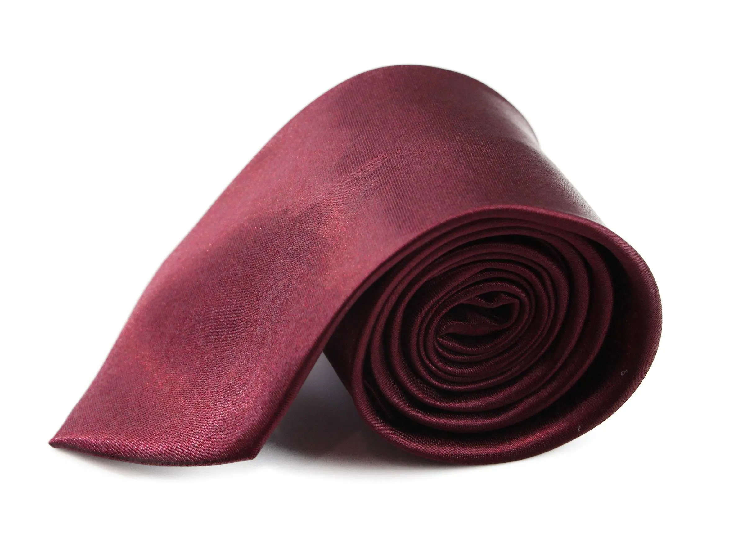 Mens Plum 8cm Plain Neck Tie