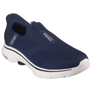 Mens Skechers Go Walk 7 - Easy On 2 Navy Slip On Sneaker Shoes