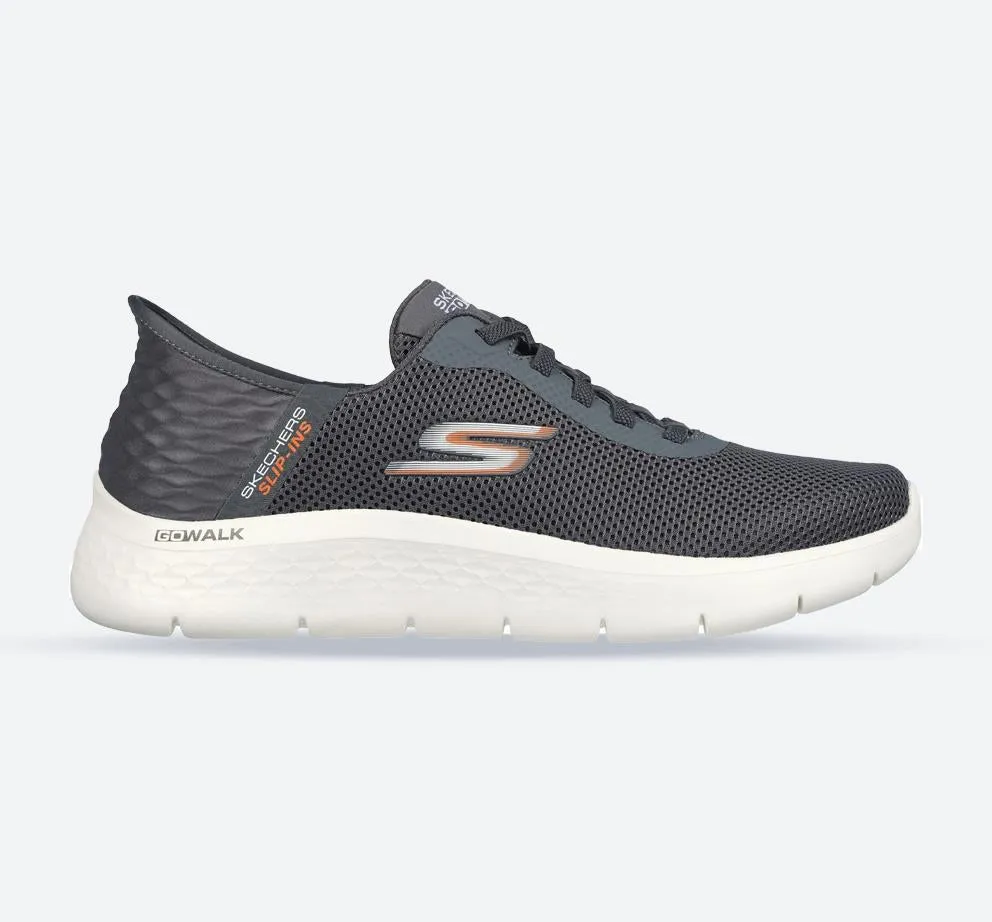 Men's Wide Fit Skechers 216496 Slip-ins Go Walk Flex Trainers