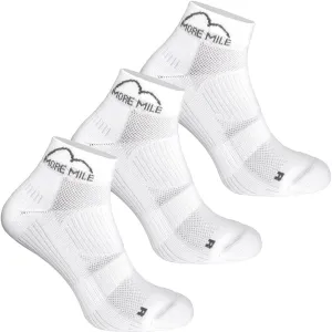 More Mile London 2.0 (3 Pack) Eco Friendly Running Socks - White