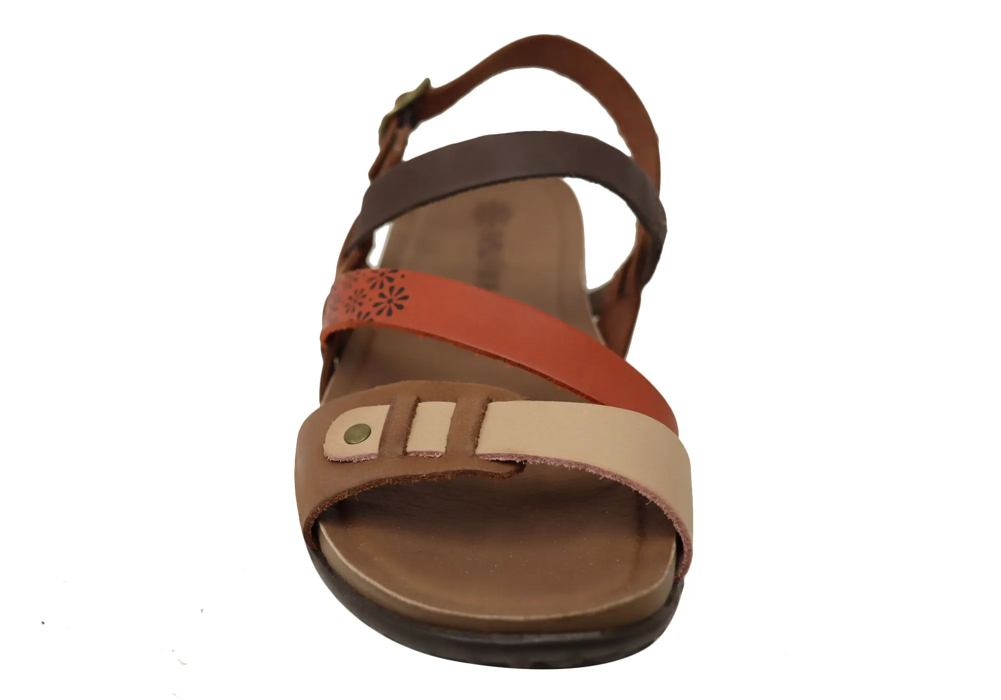 New Face Pina Womens Comfortable Leather Sandals Made In Brazil