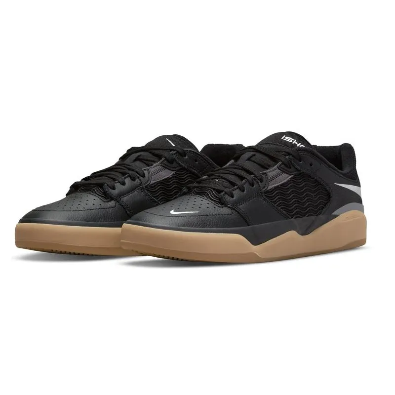 Nike SB Ishod Wair Premium Skateboard Shoe - Black/White-Dark Grey-Black