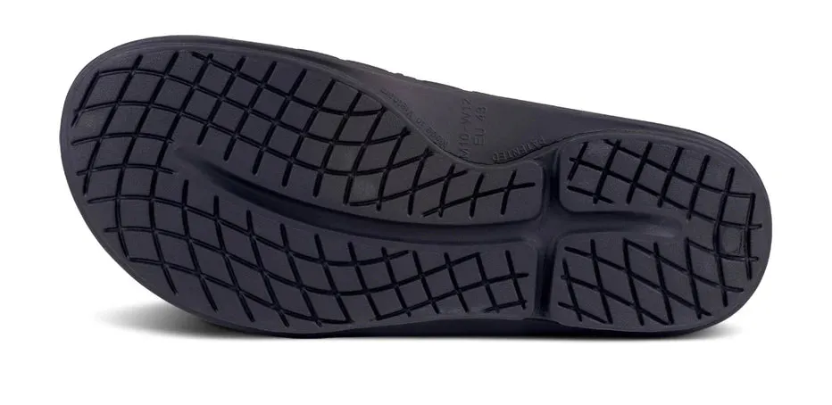 Oofos | OOahh Sport Flex Slide | Unisex | Black Matte