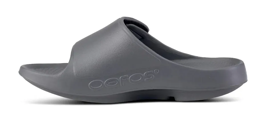 Oofos | OOahh Sport Flex Slide | Unisex | Slate