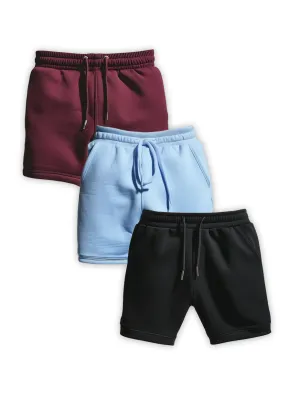 Pack of 3 cotton plus size shorts