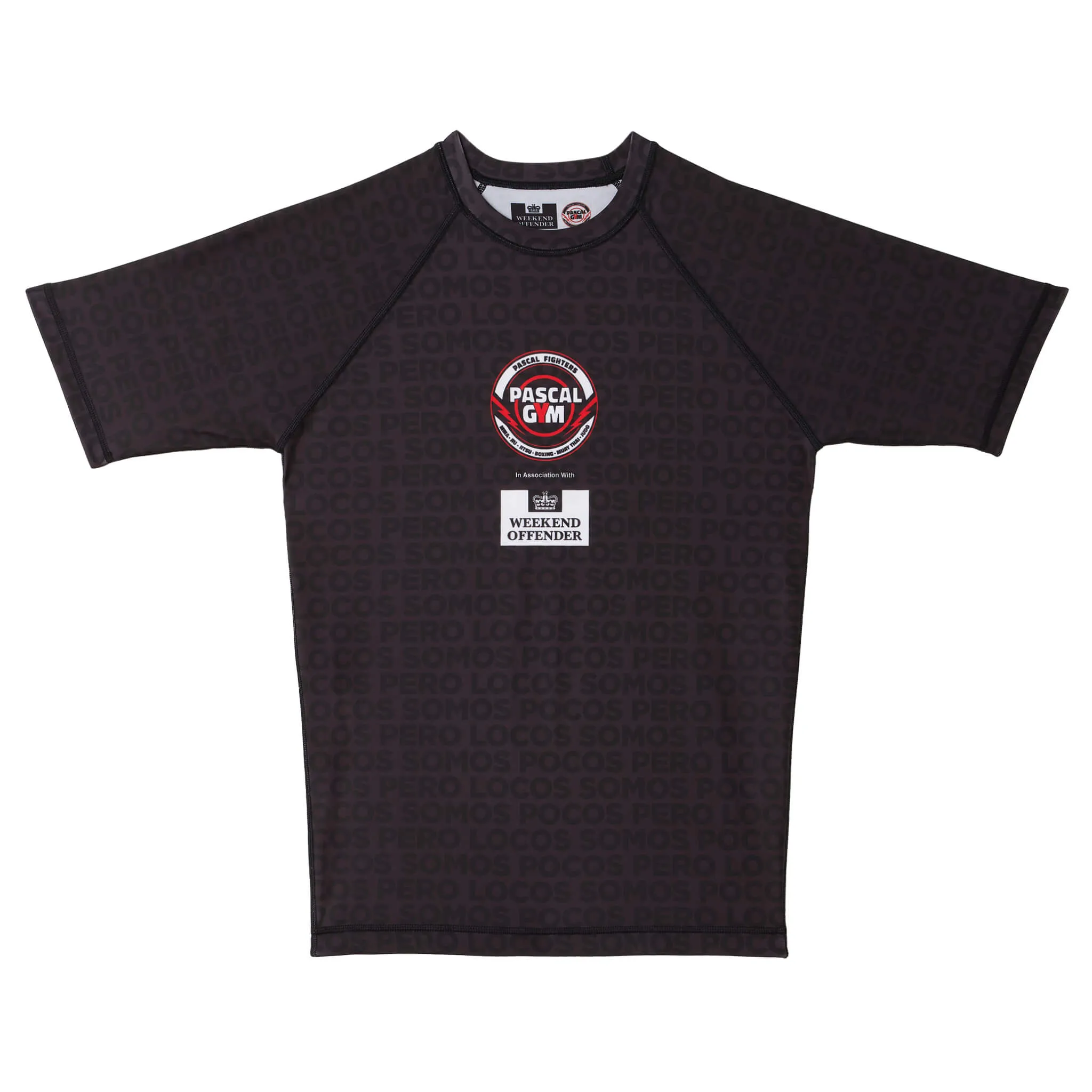 Pascal Gym Rashguard and Shorts Set Black