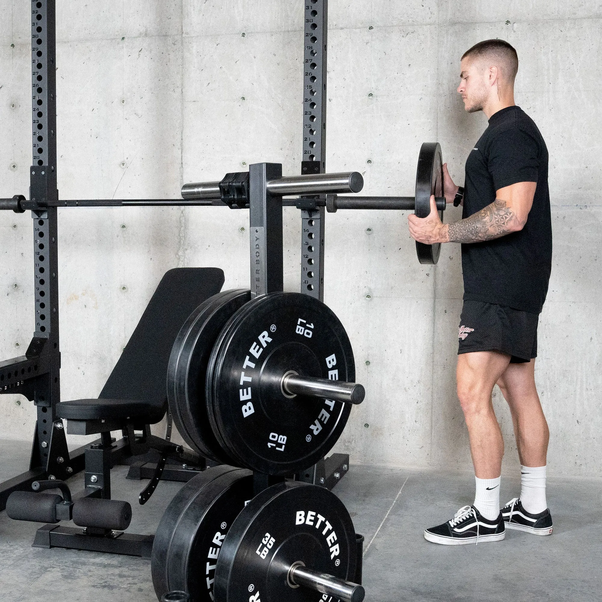 Plate and Barbell Rack 2.0